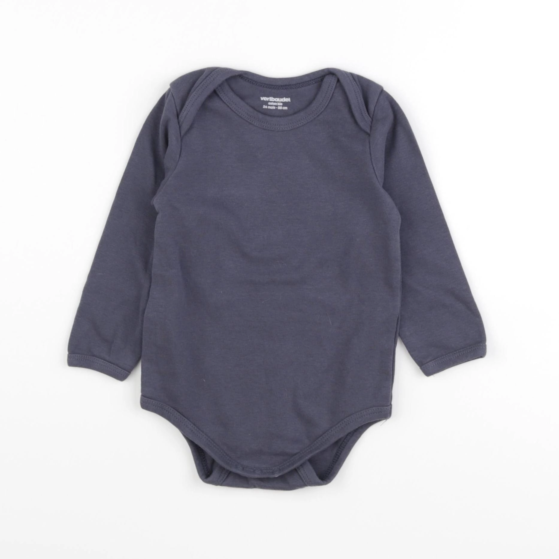 Vertbaudet - body gris - 24 mois