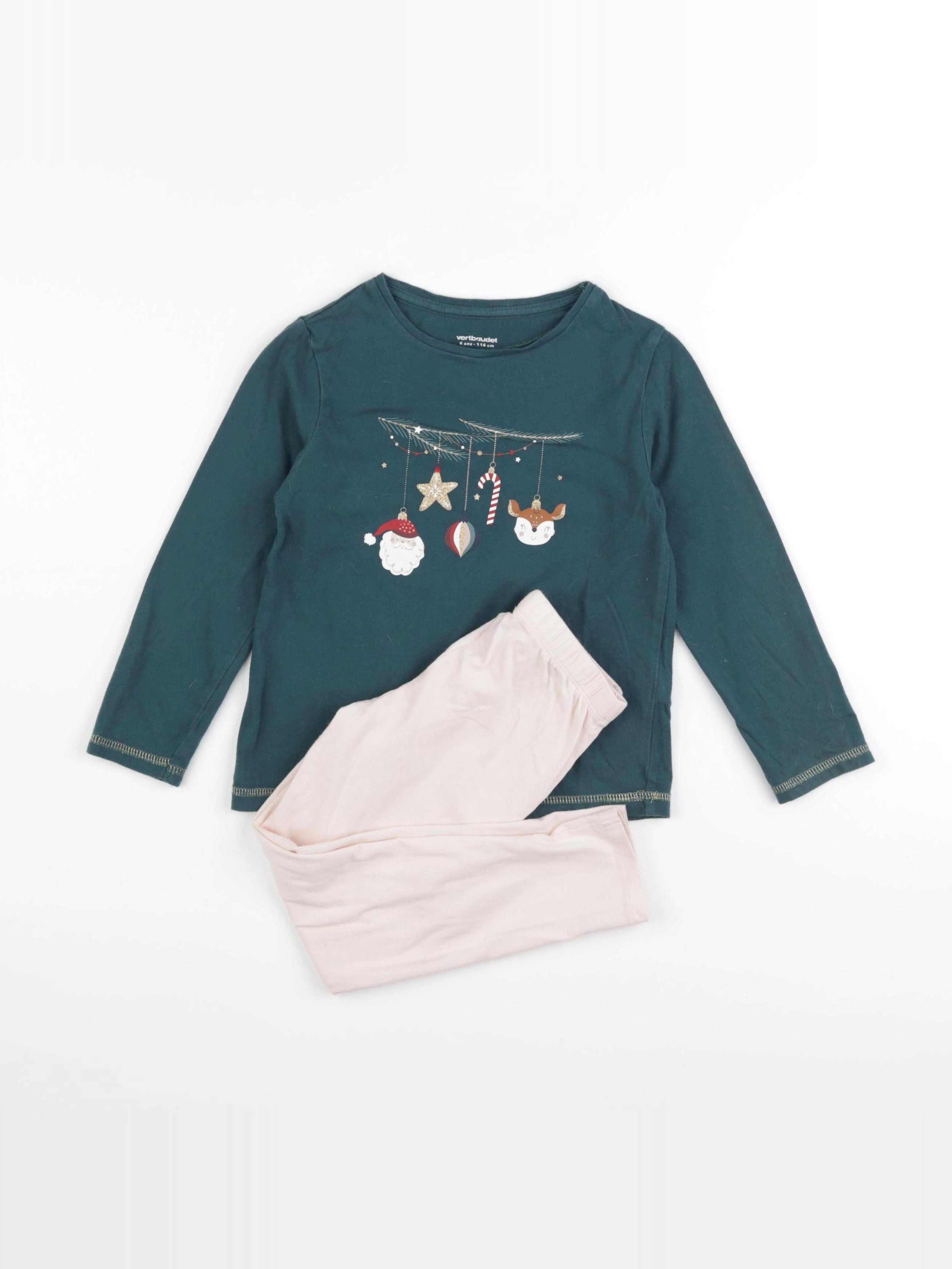 Vertbaudet - pyjama coton multicolore - 6 ans