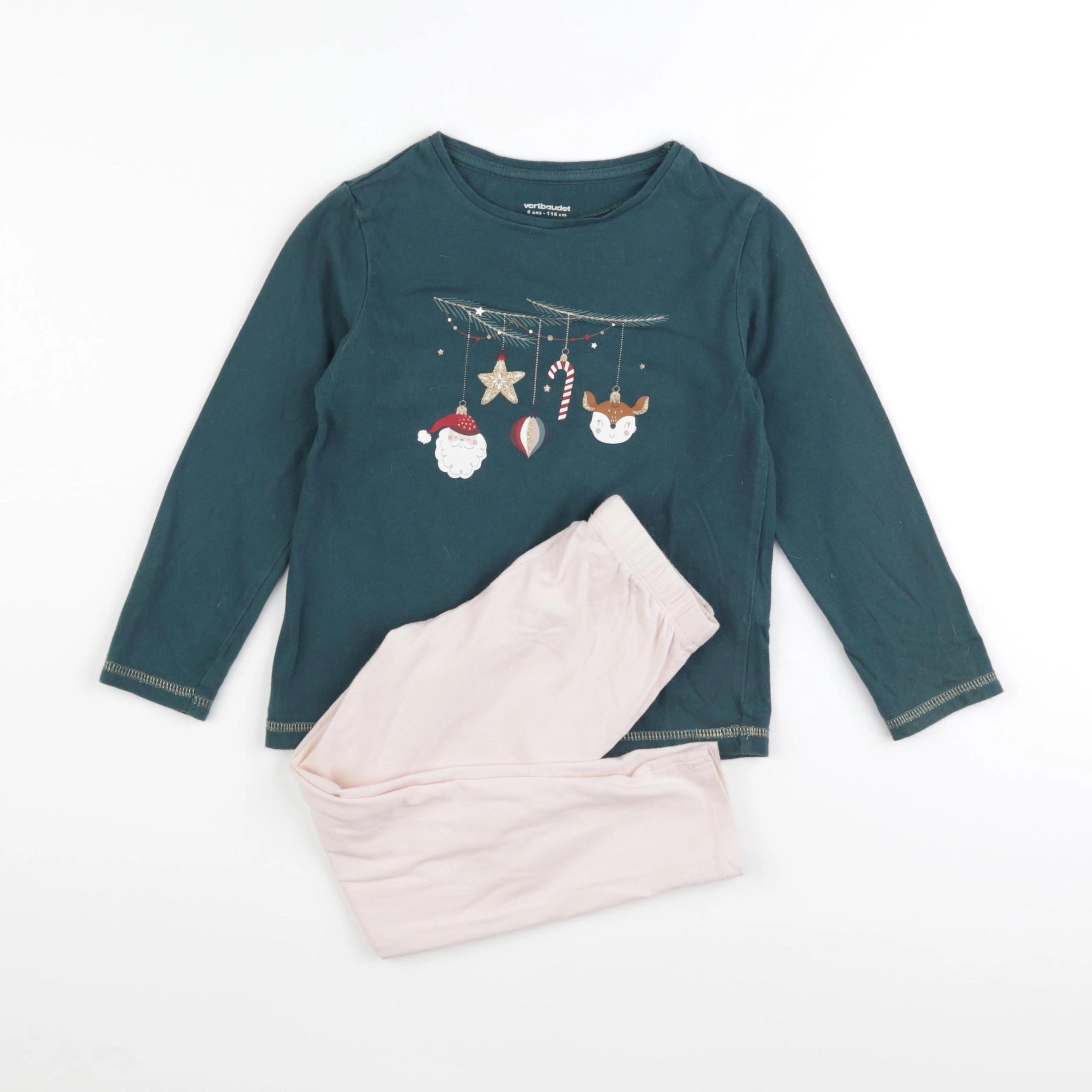 Vertbaudet - pyjama coton multicolore - 6 ans