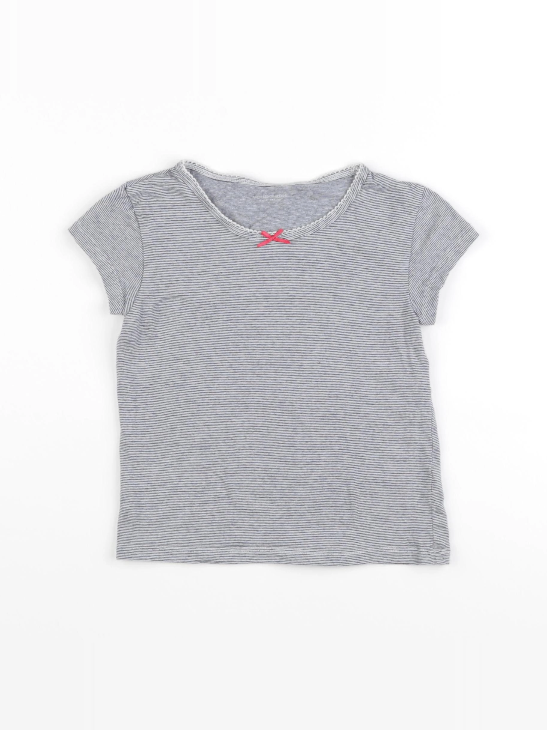 Vertbaudet - maillot de corps blanc, bleu - 6 ans