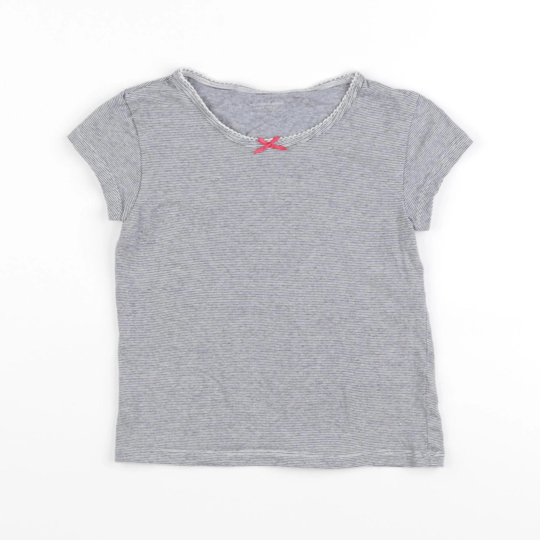Vertbaudet - maillot de corps blanc, bleu - 6 ans