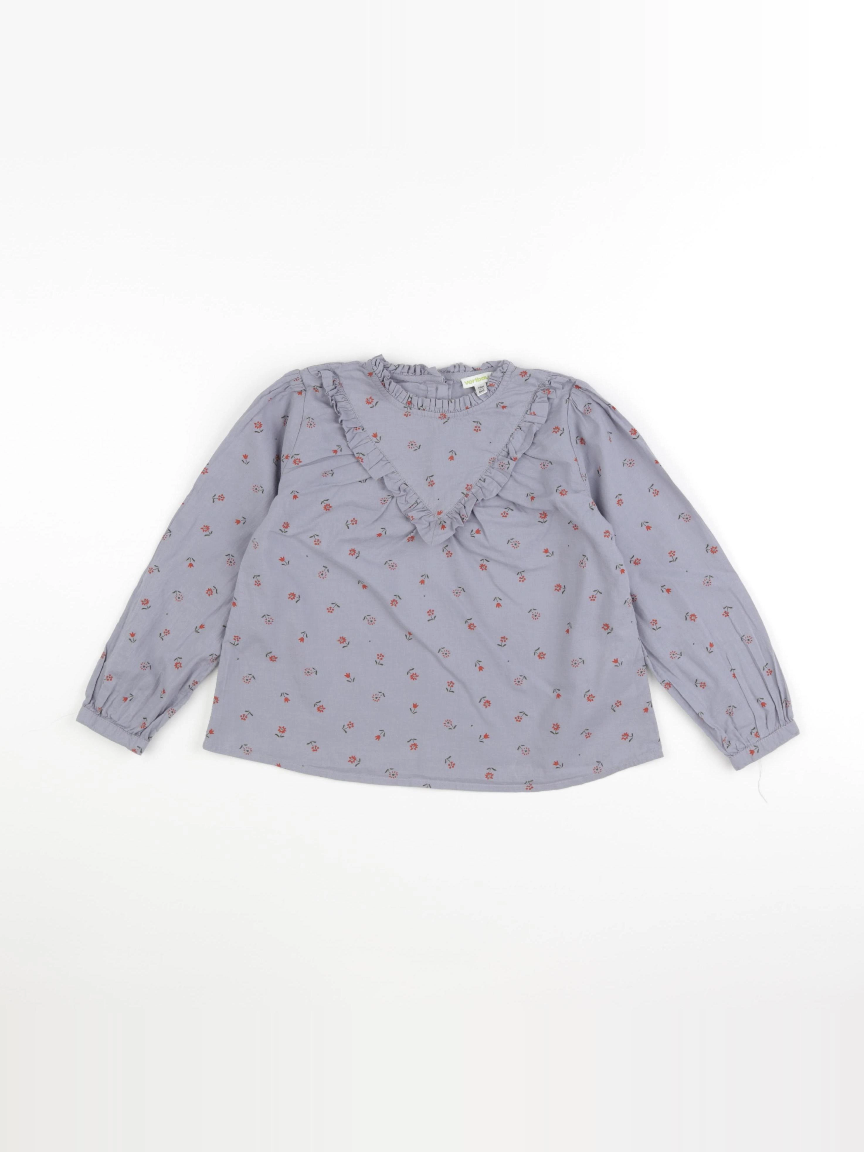 Vertbaudet - blouse bleu - 6 ans