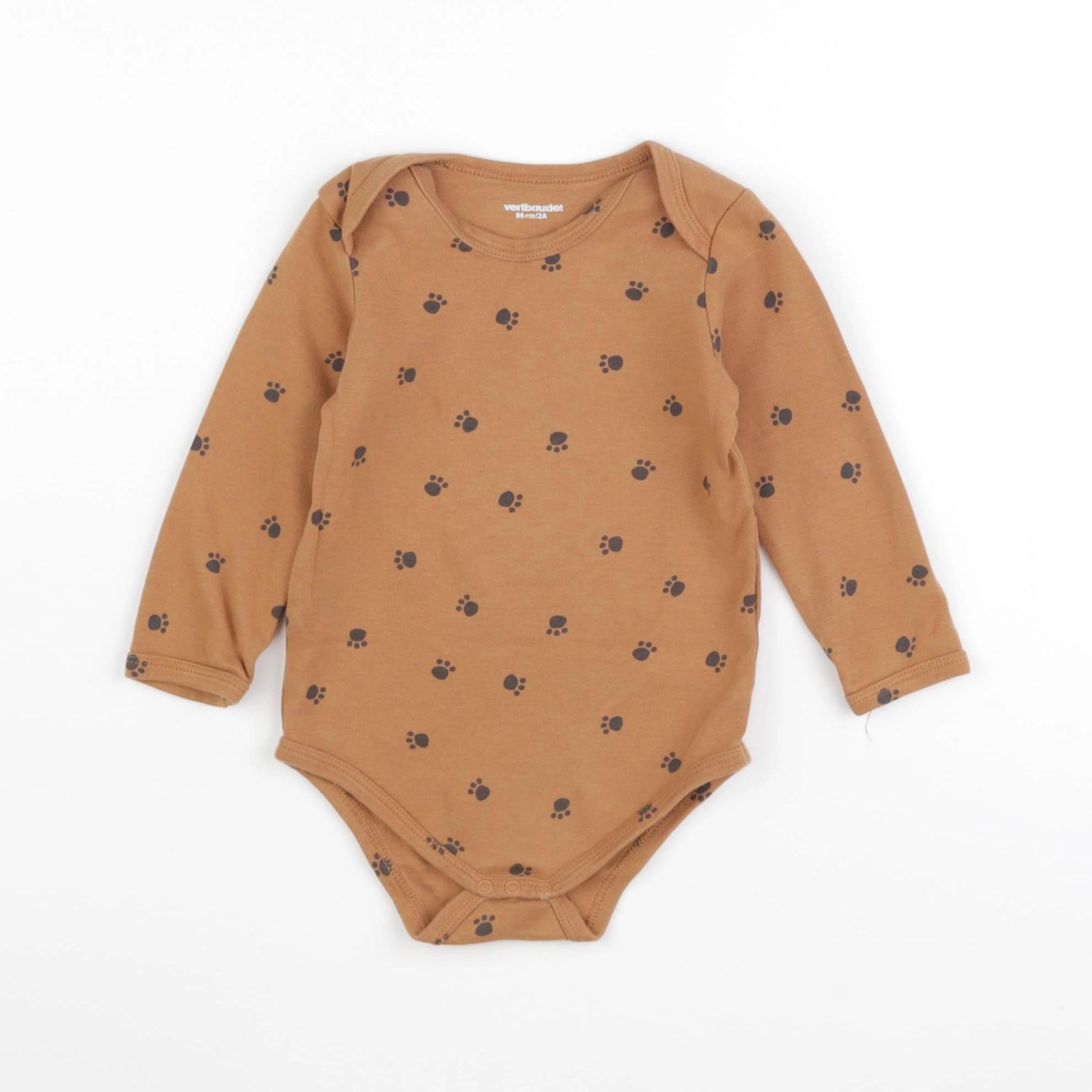 Vertbaudet - body marron - 2 ans