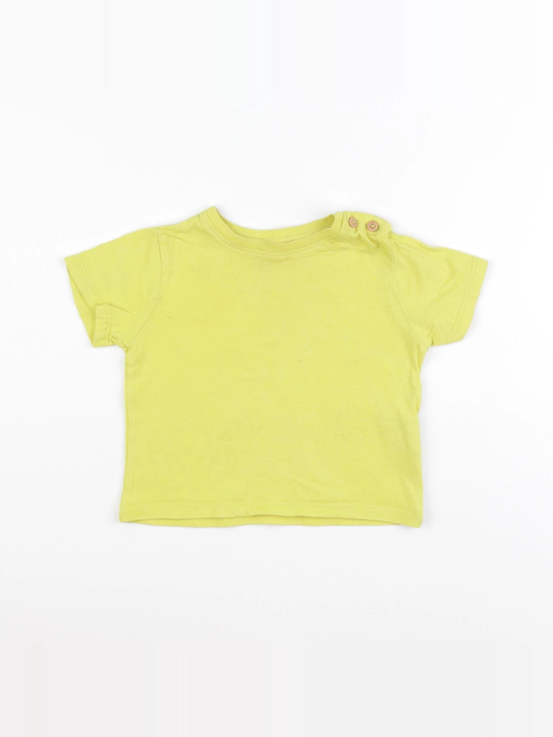 Boutchou - tee-shirt jaune - 12 mois