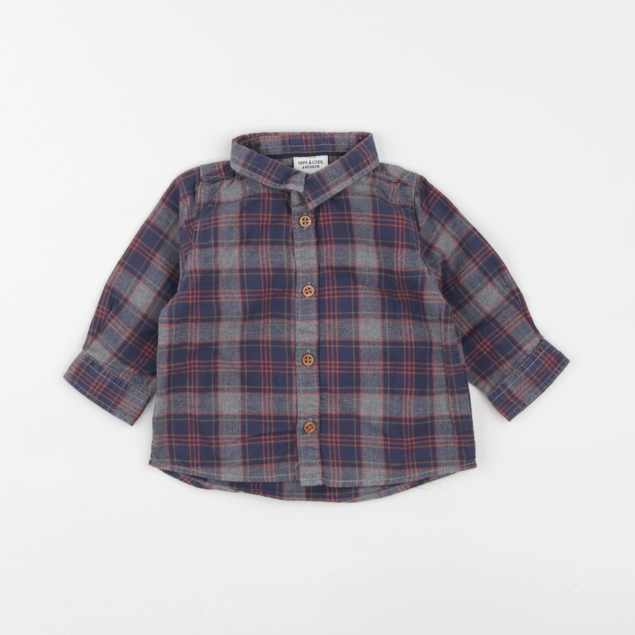 Tape à l'oeil - chemise multicolore - 6 mois