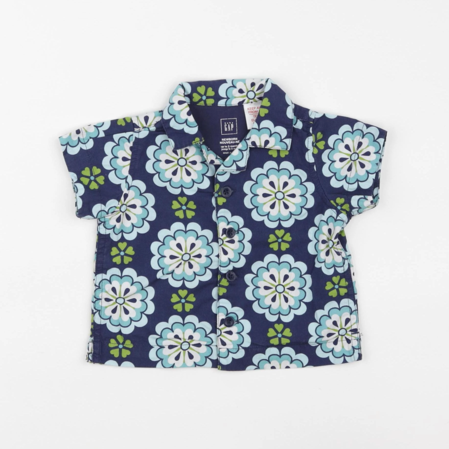 GAP - chemise bleu - 3 mois