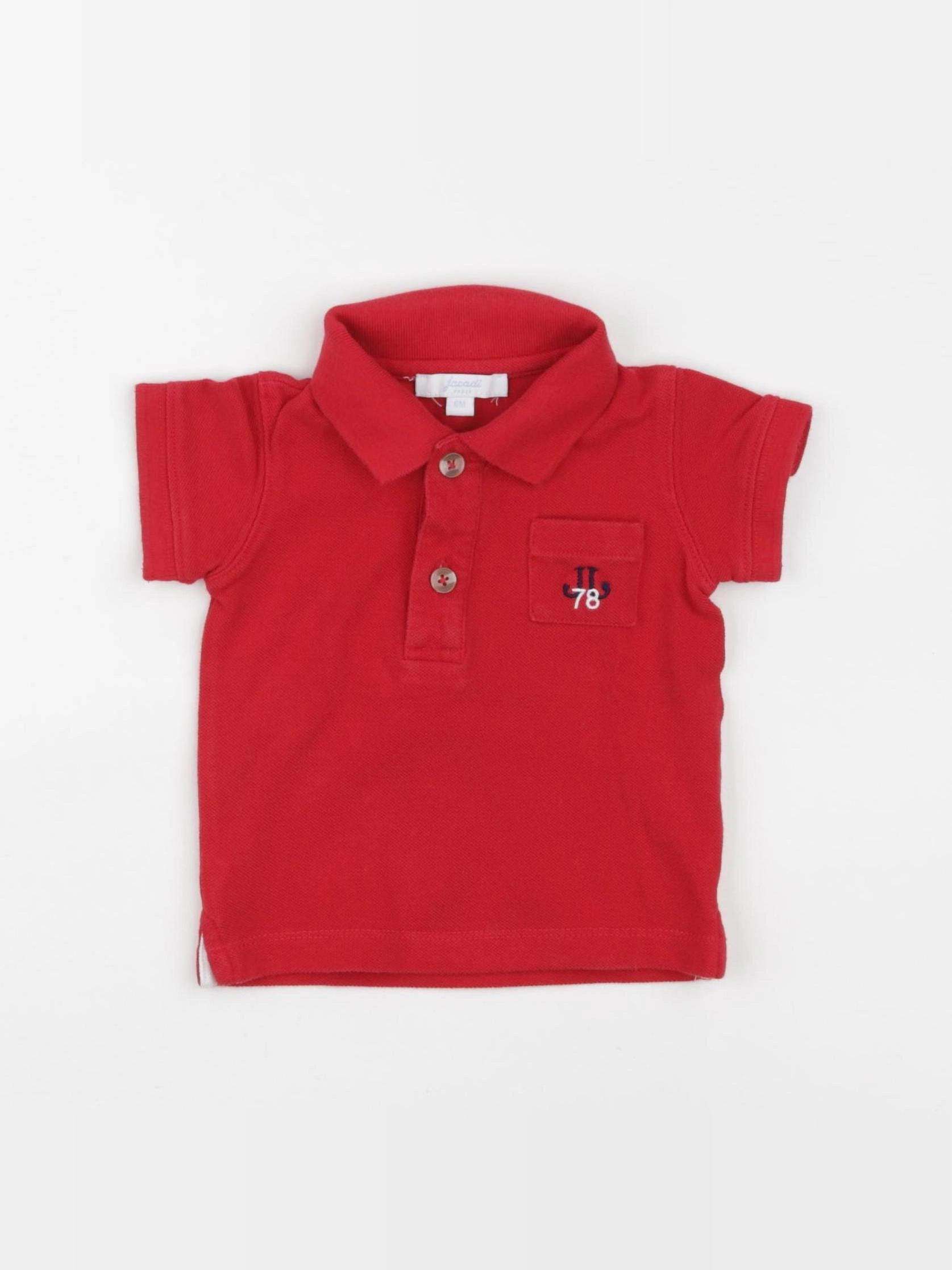 Jacadi - polo rouge - 6 mois