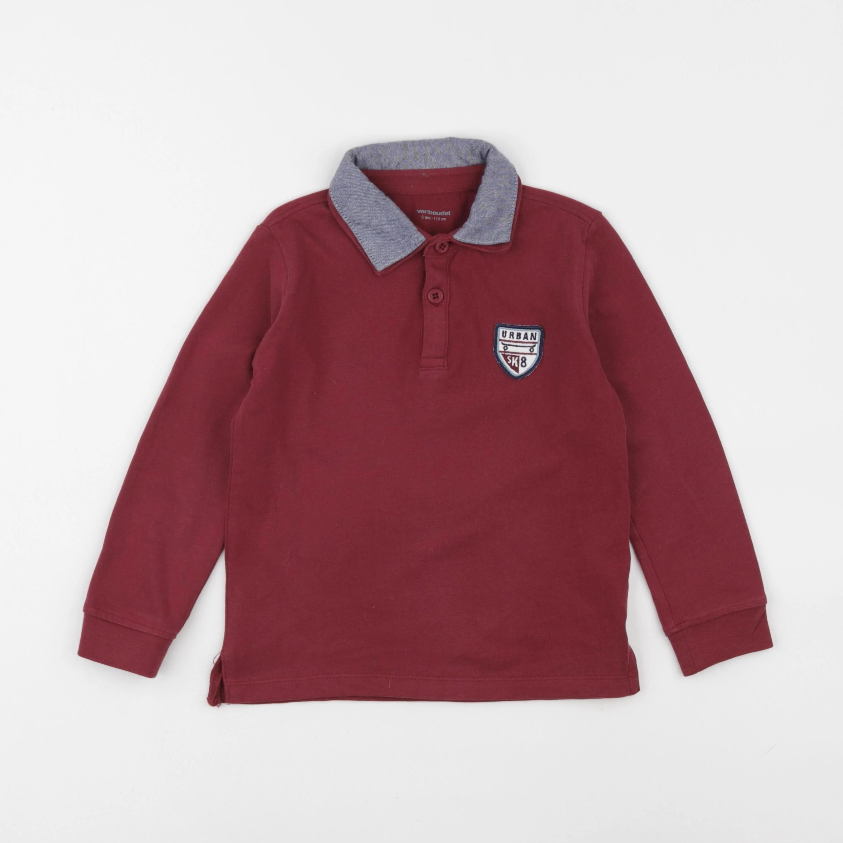 Vertbaudet - polo rouge - 5 ans