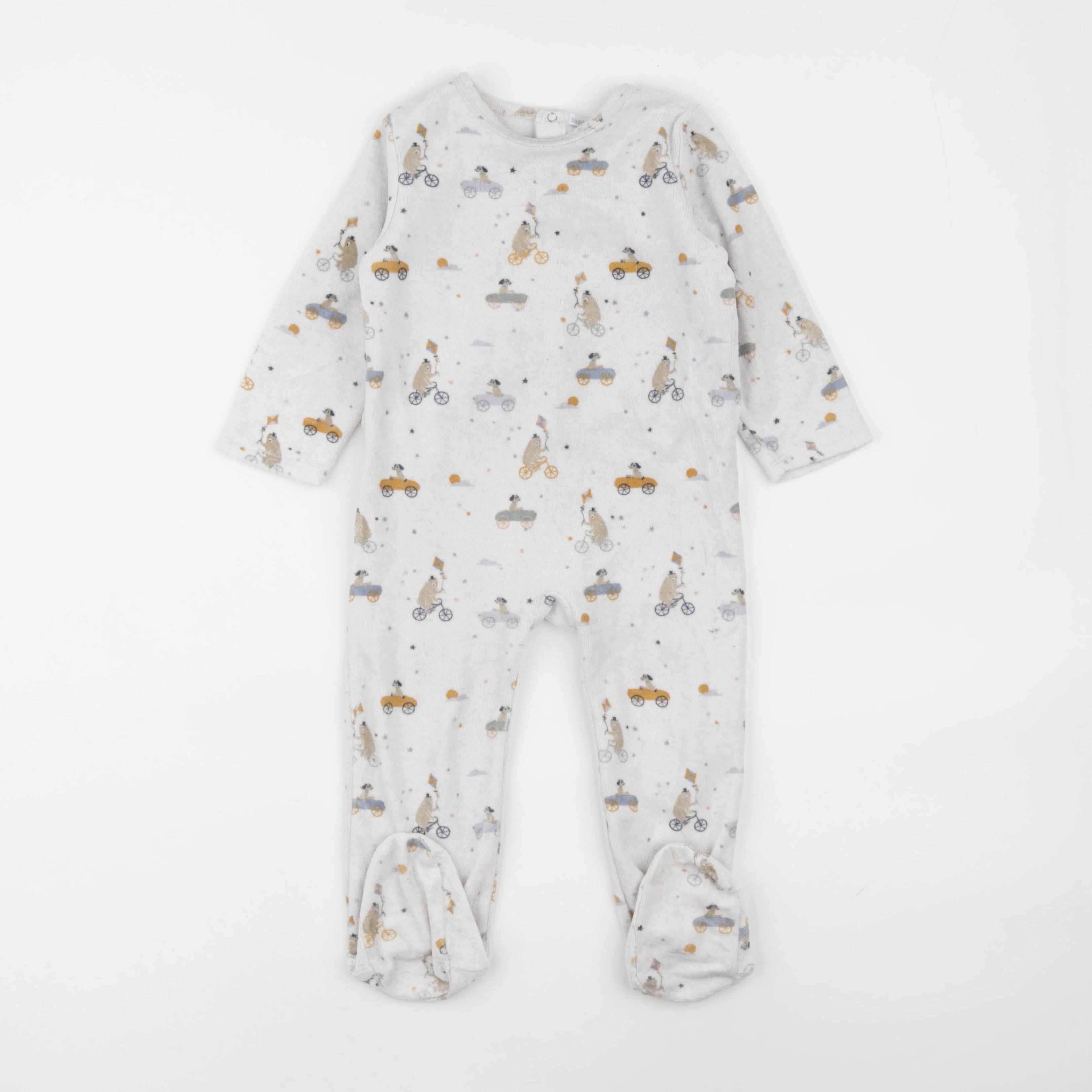 Boutchou - pyjama velours multicolore - 24 mois