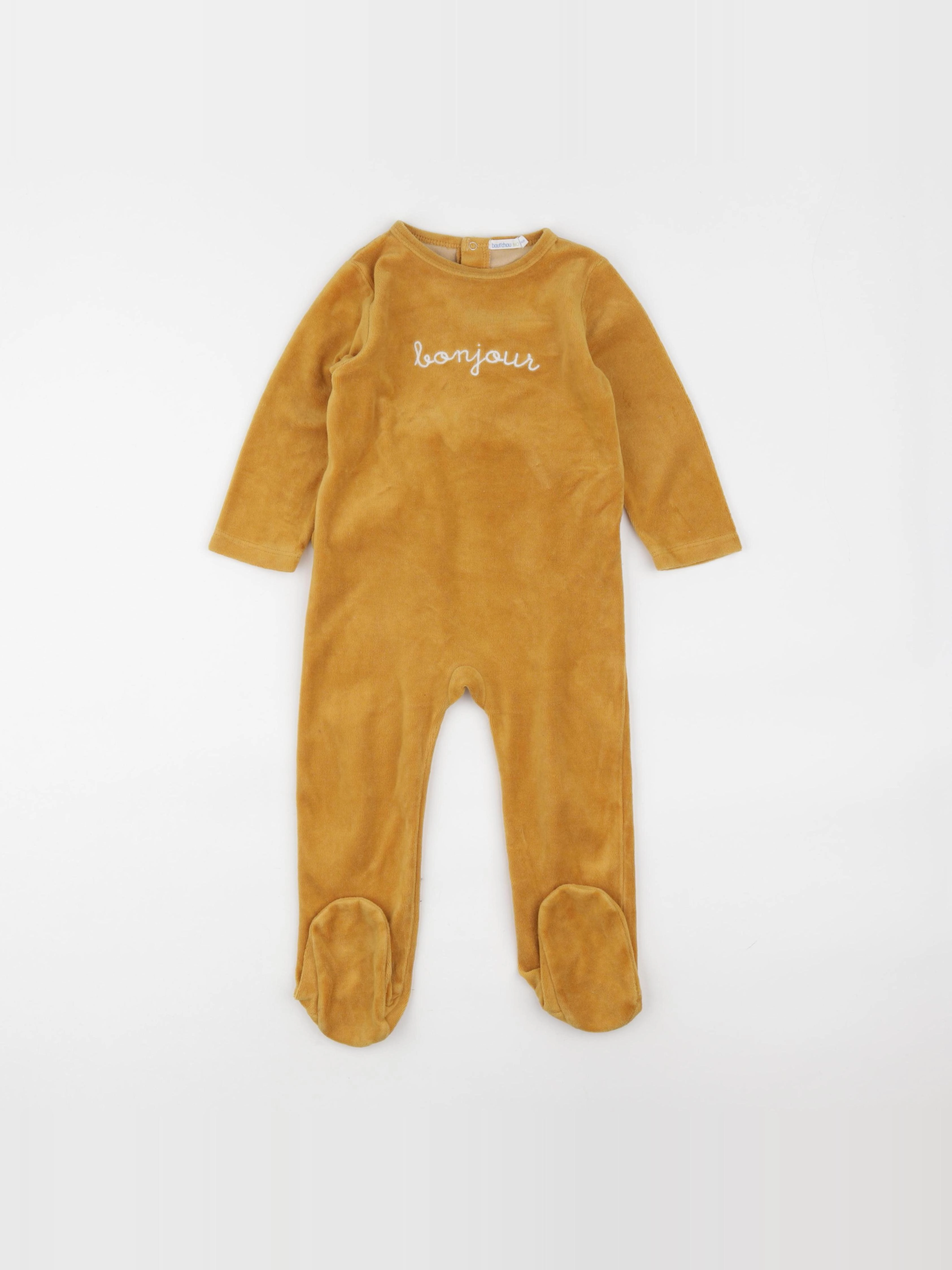 Boutchou - pyjama velours jaune - 24 mois