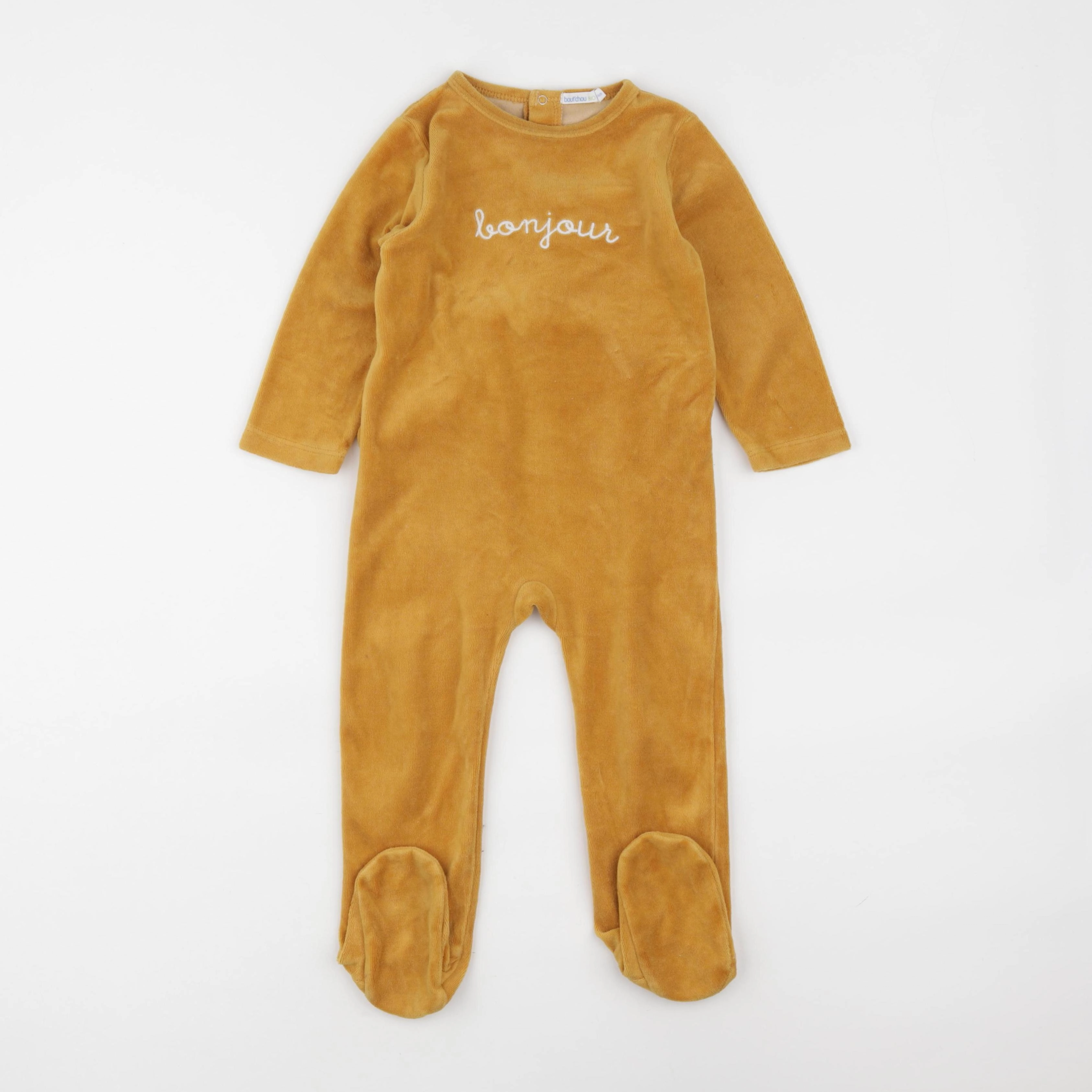 Boutchou - pyjama velours jaune - 24 mois