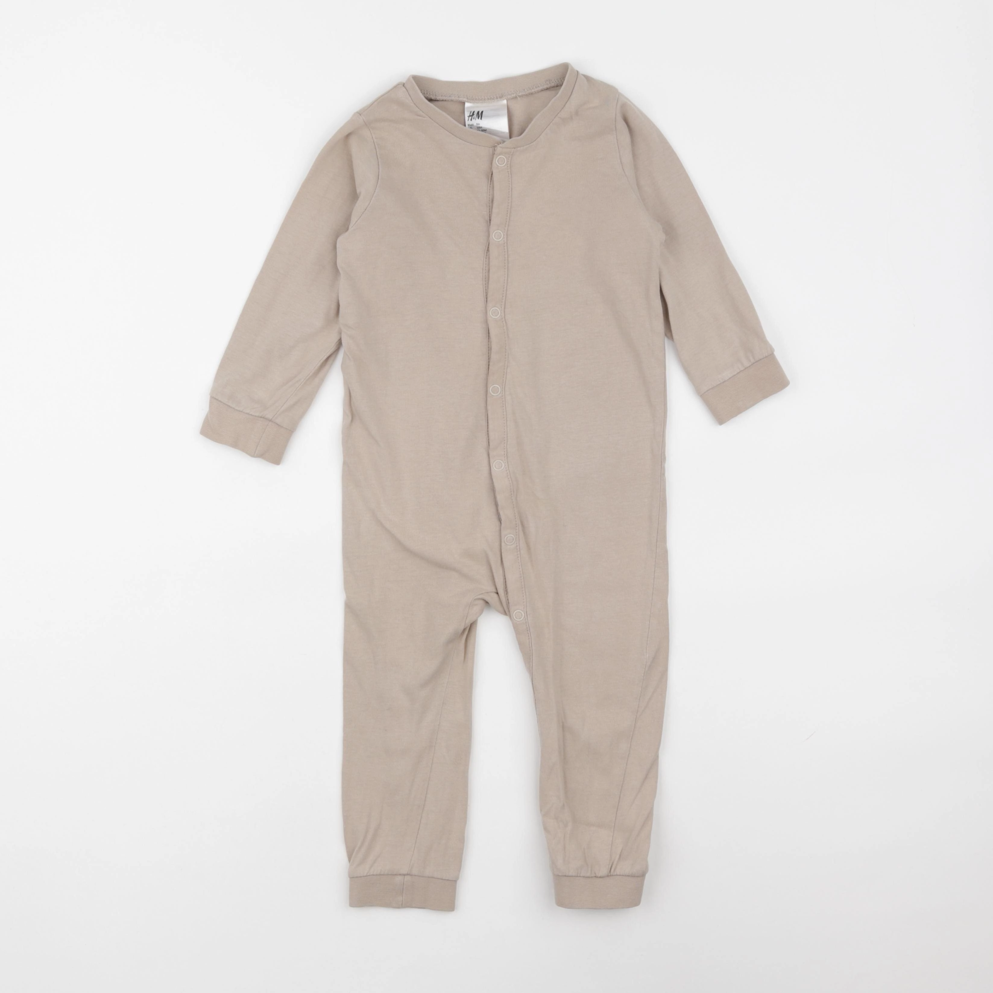 H&M - pyjama coton beige - 12/18 mois