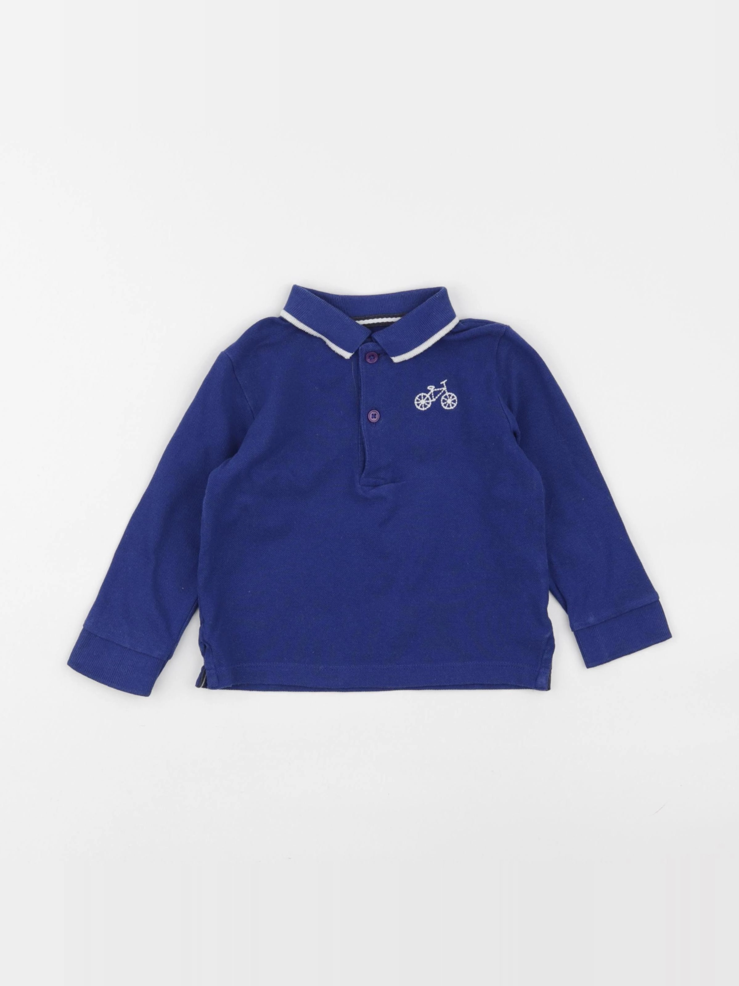 Boutchou - polo bleu - 18 mois