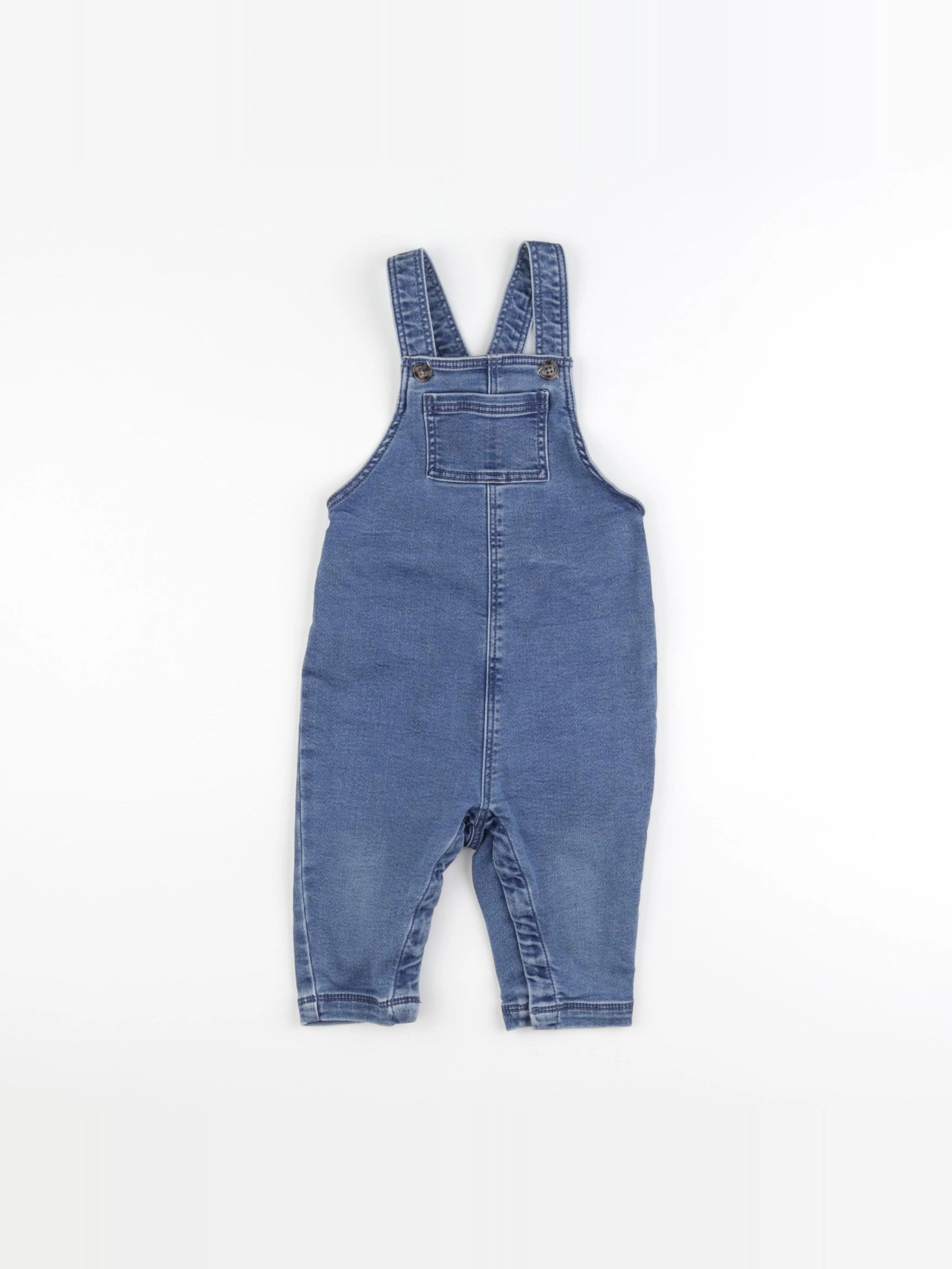 Petit Bateau - salopette bleu - 18 mois