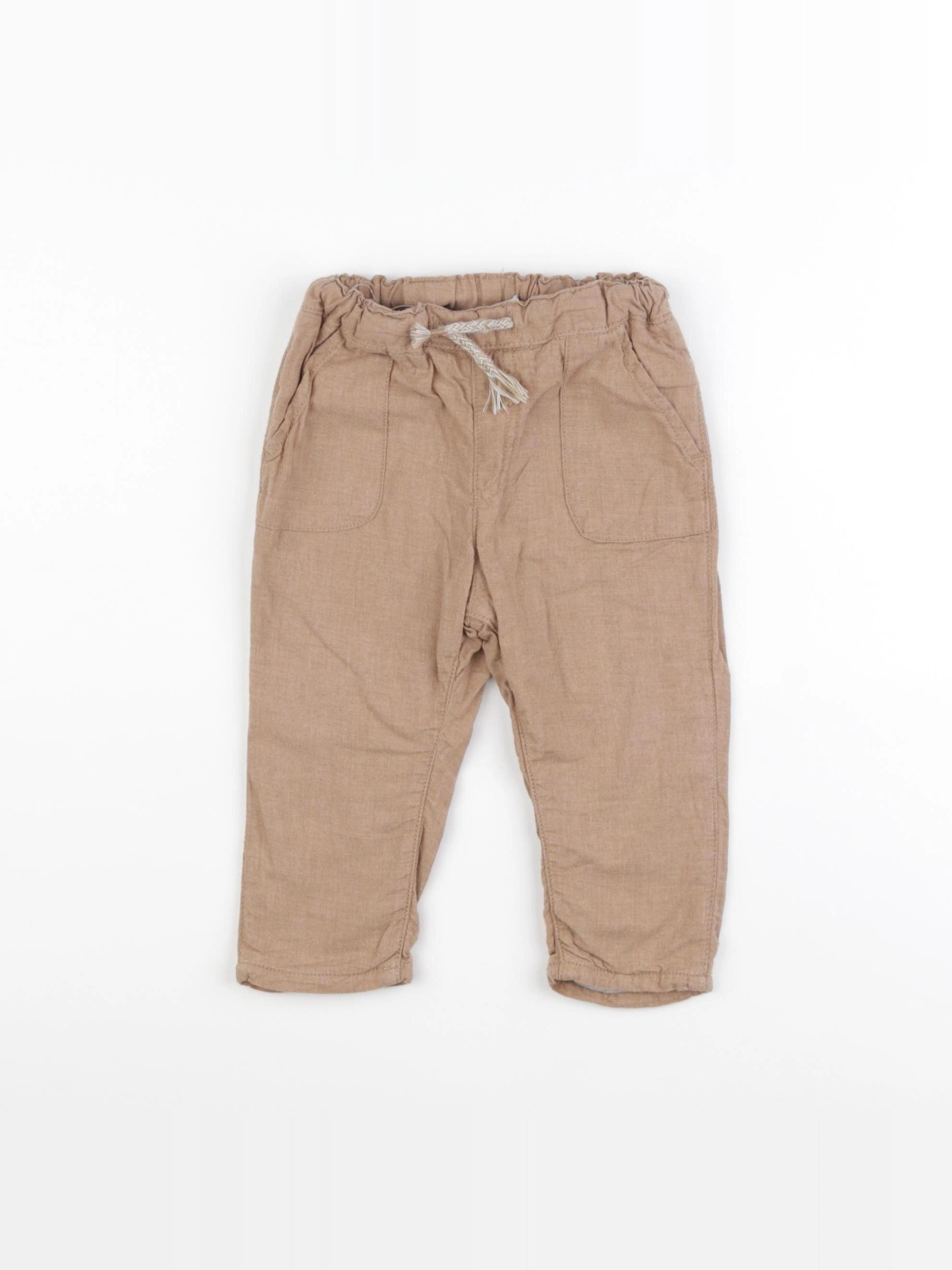 H&M - pantalon beige - 6/9 mois