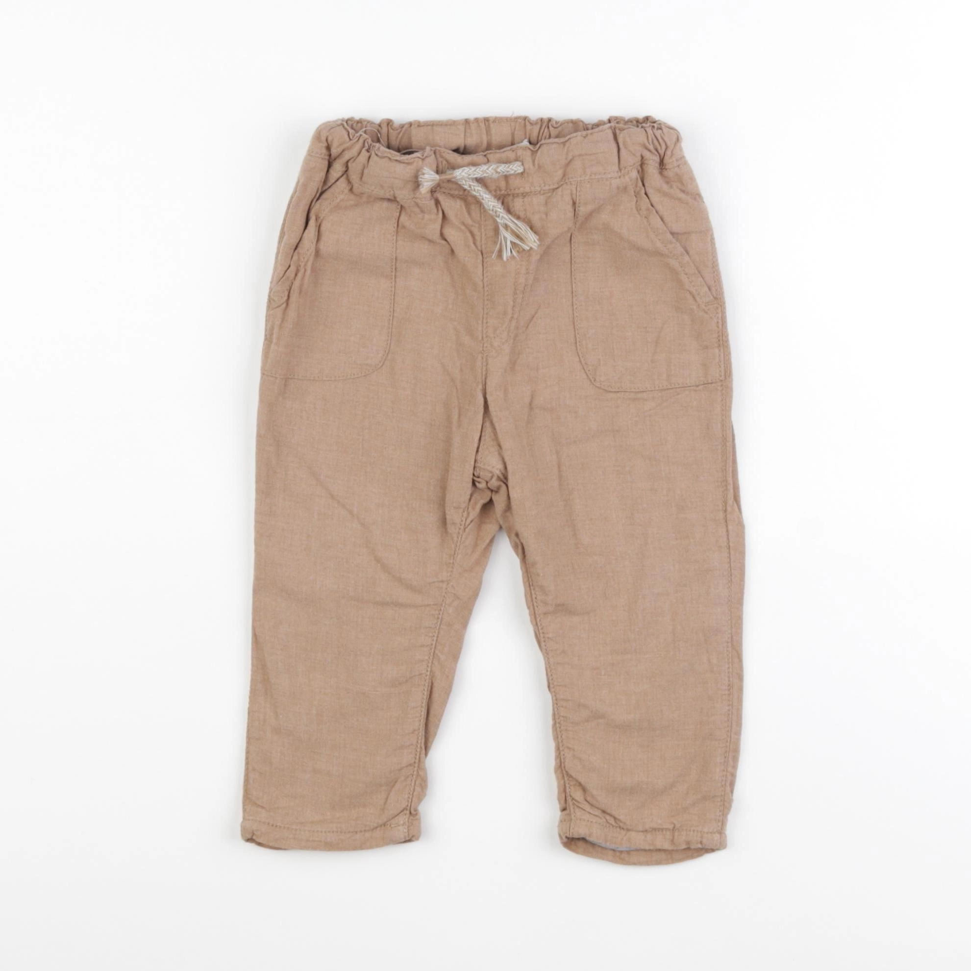 H&M - pantalon beige - 6/9 mois