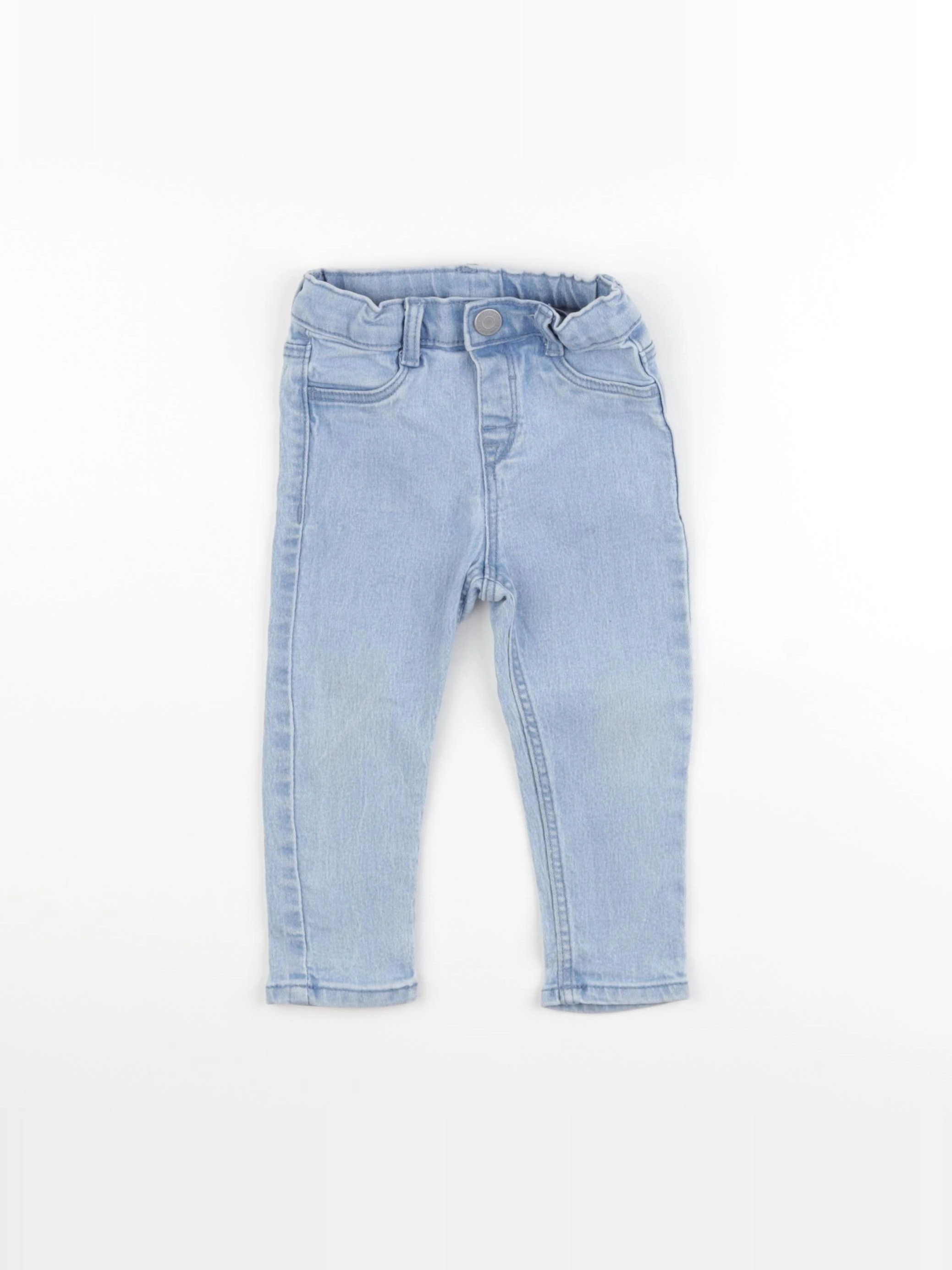 H&M - jean bleu - 9/12 mois