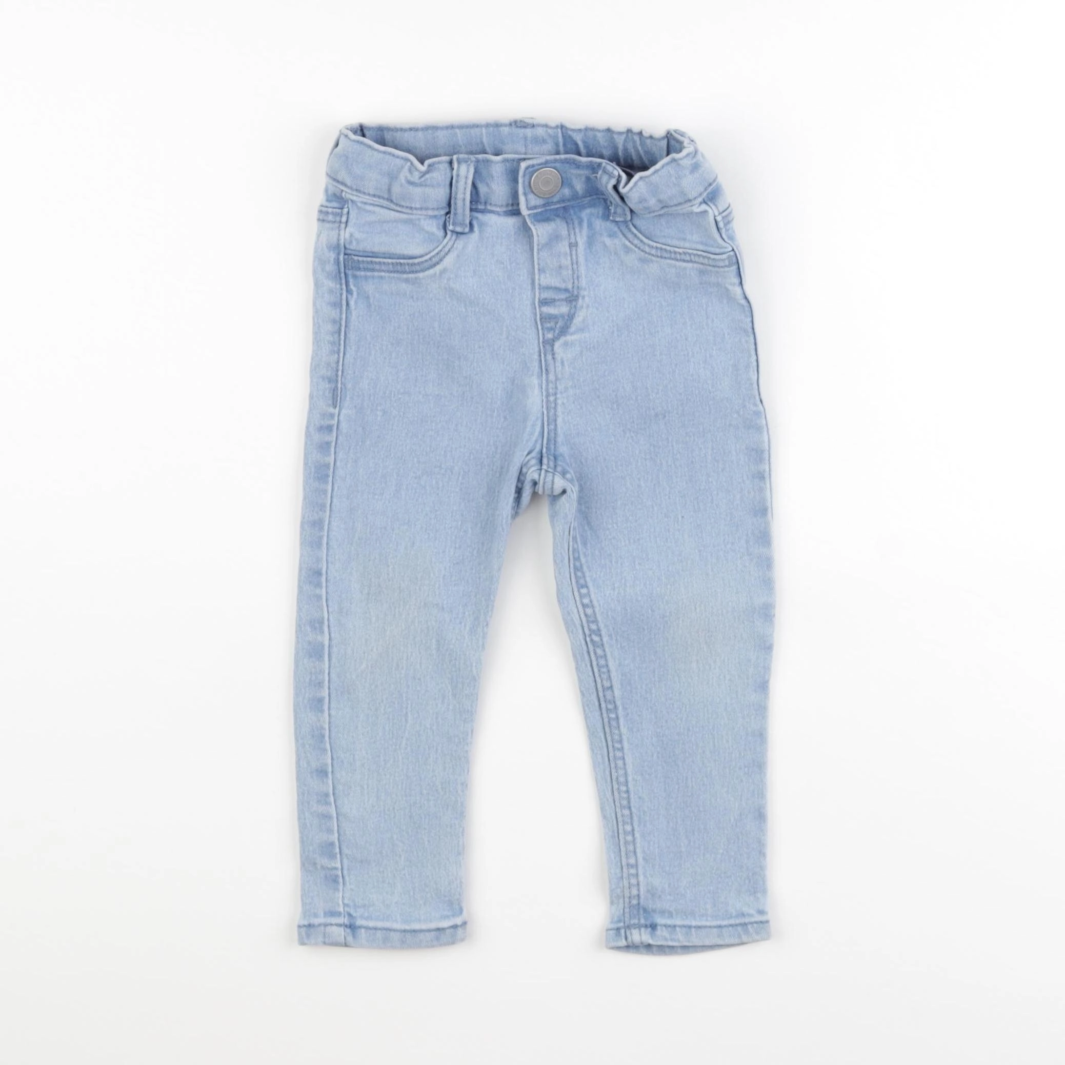 H&M - jean bleu - 9/12 mois