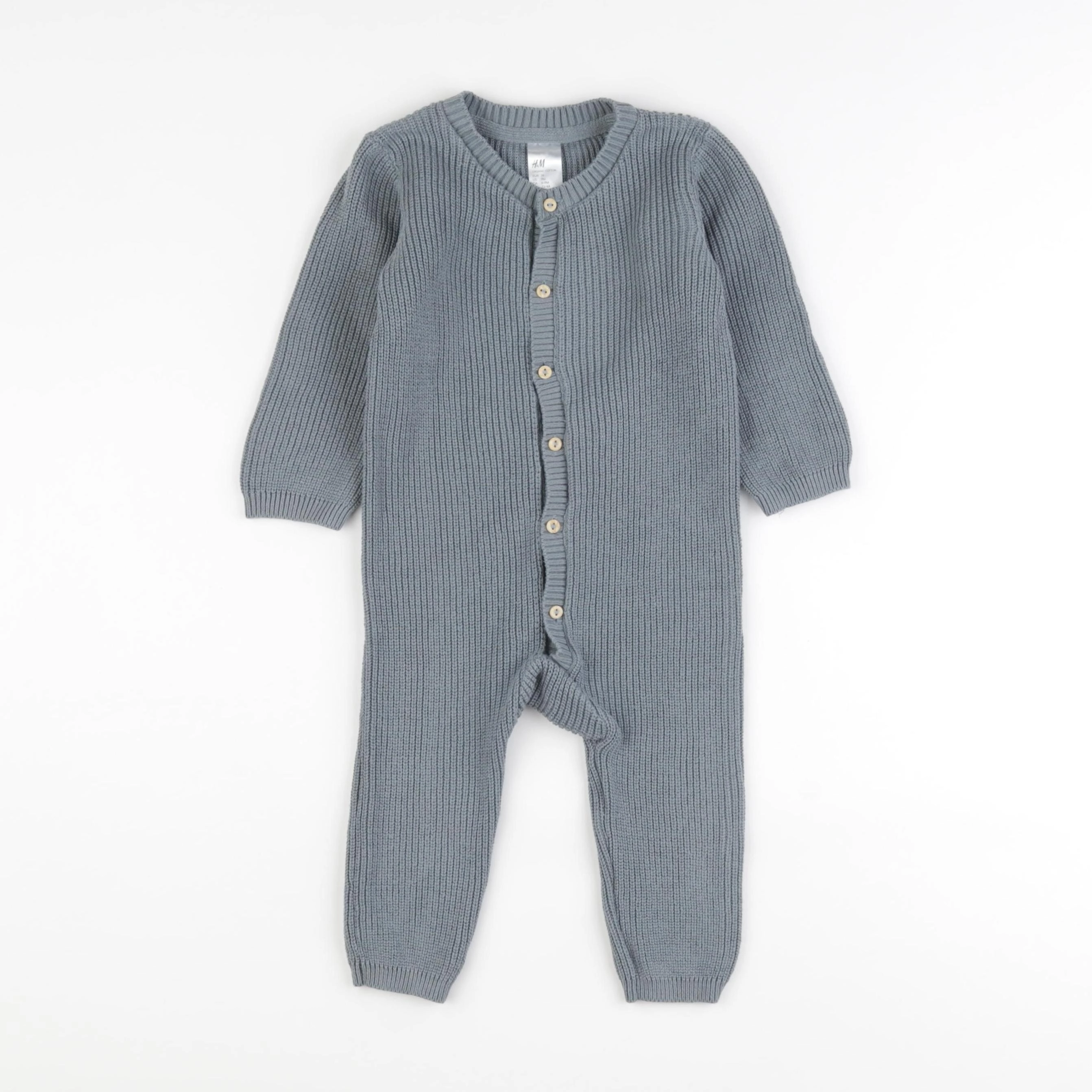 H&M - combinaison bleu - 6/9 mois