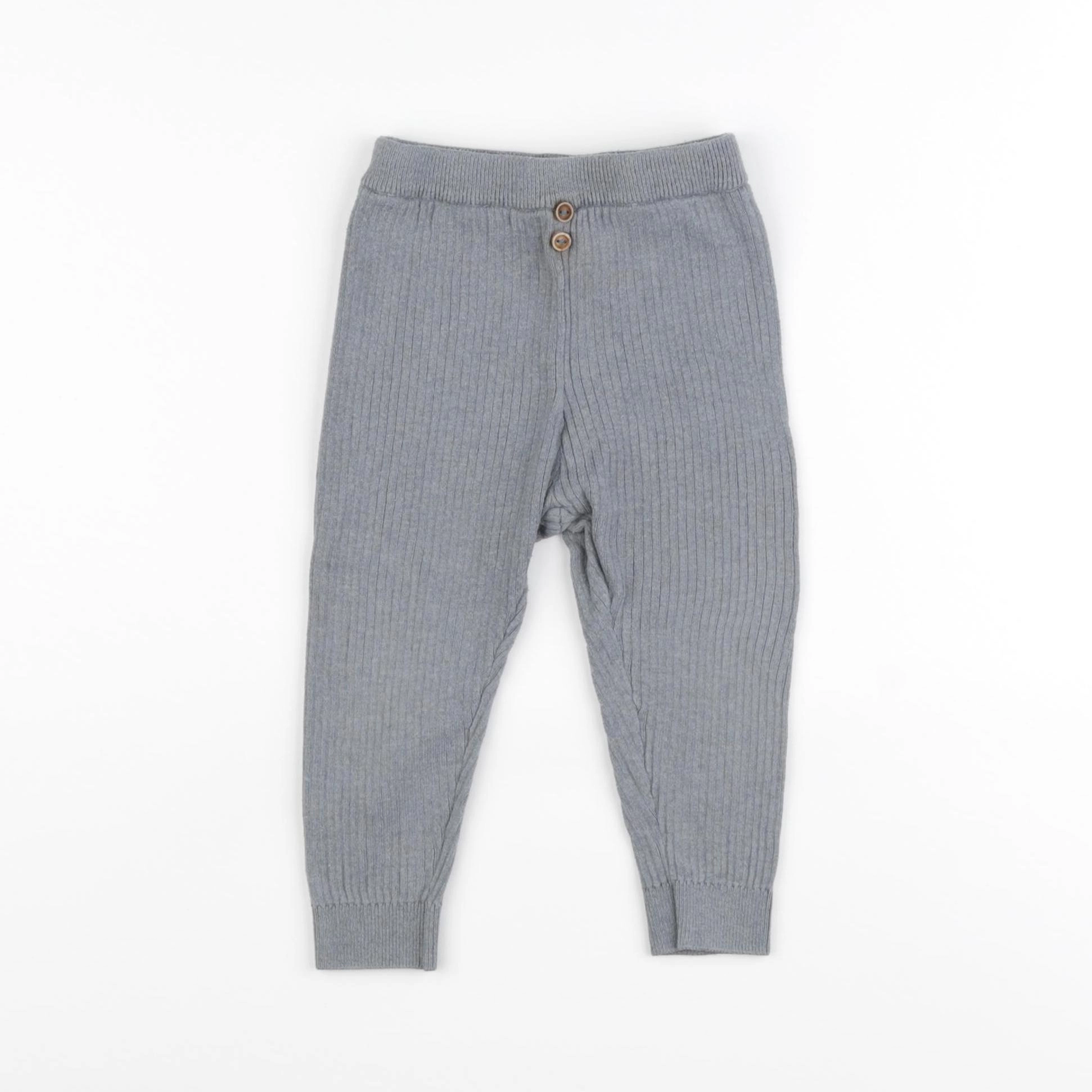 Zara - legging bleu - 12/18 mois