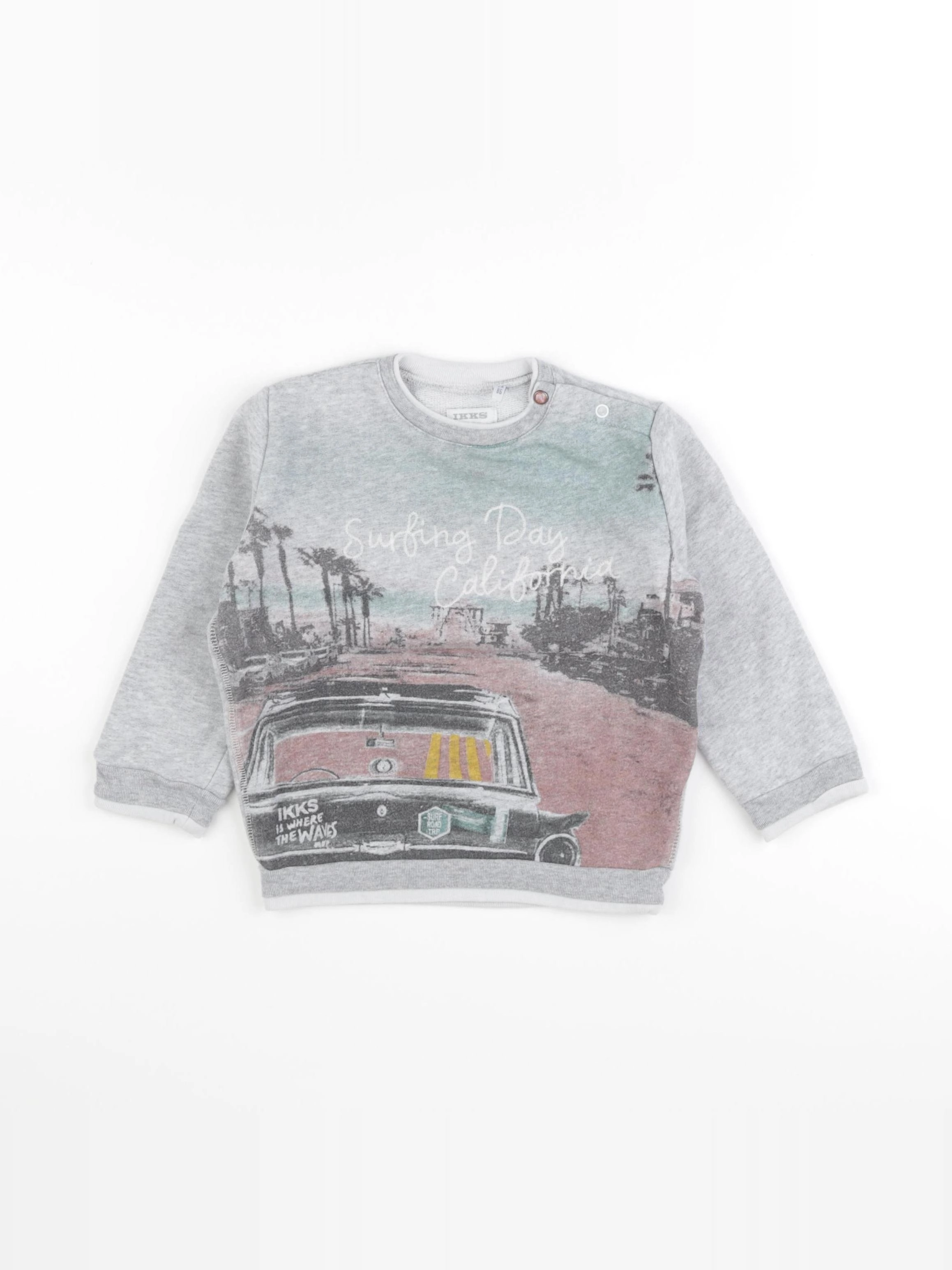 IKKS - sweat gris - 2 ans