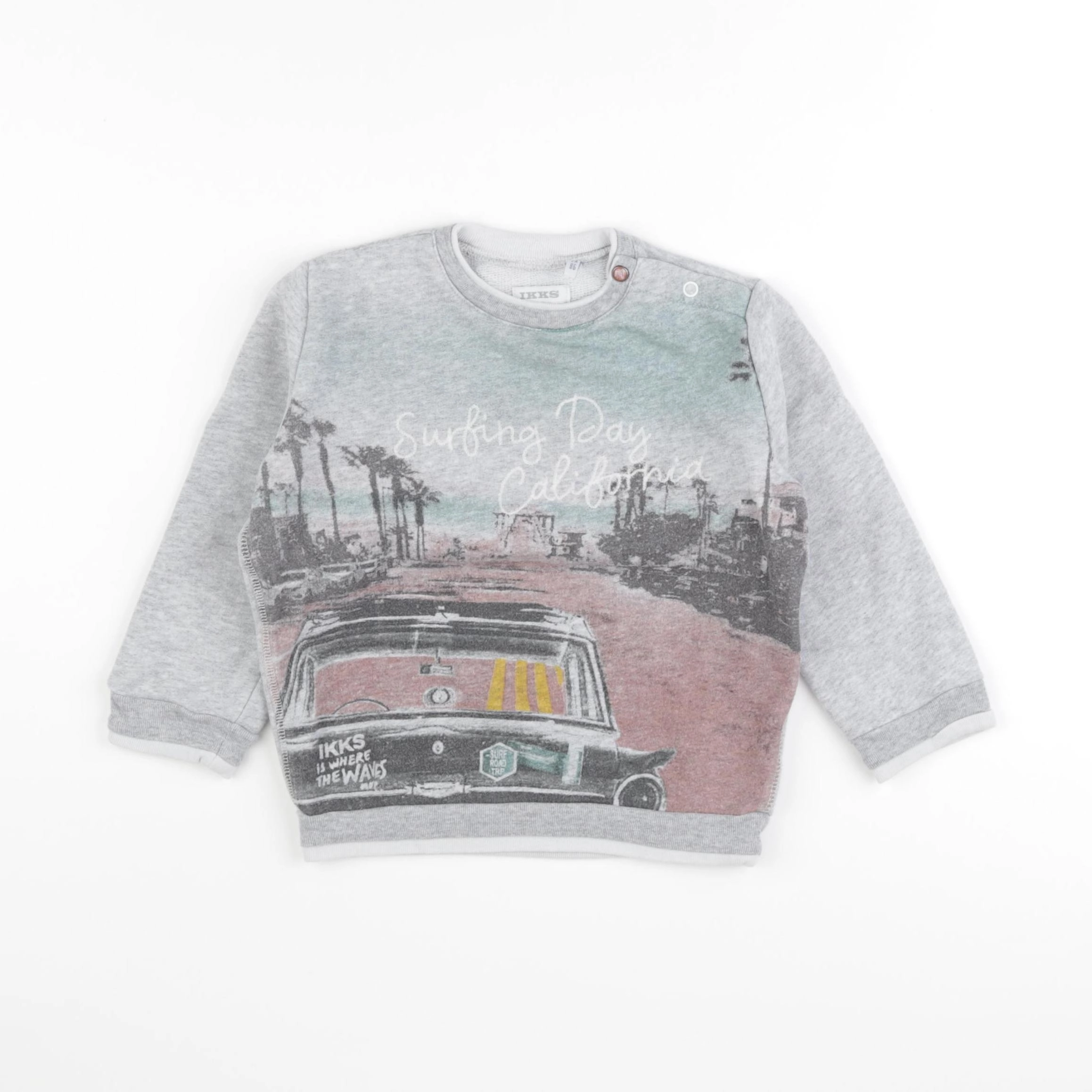 IKKS - sweat gris - 2 ans
