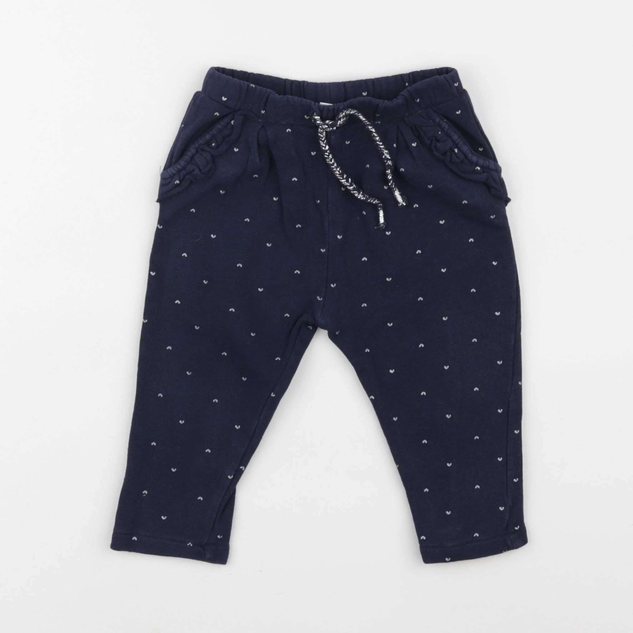 Vertbaudet - jogging bleu, argent - 18 mois