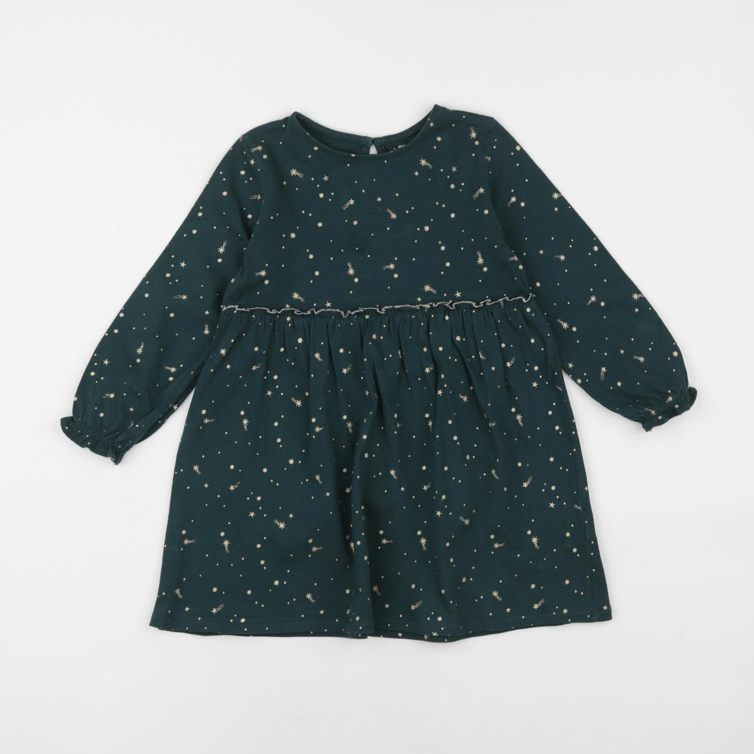 Vertbaudet - robe vert - 4 ans