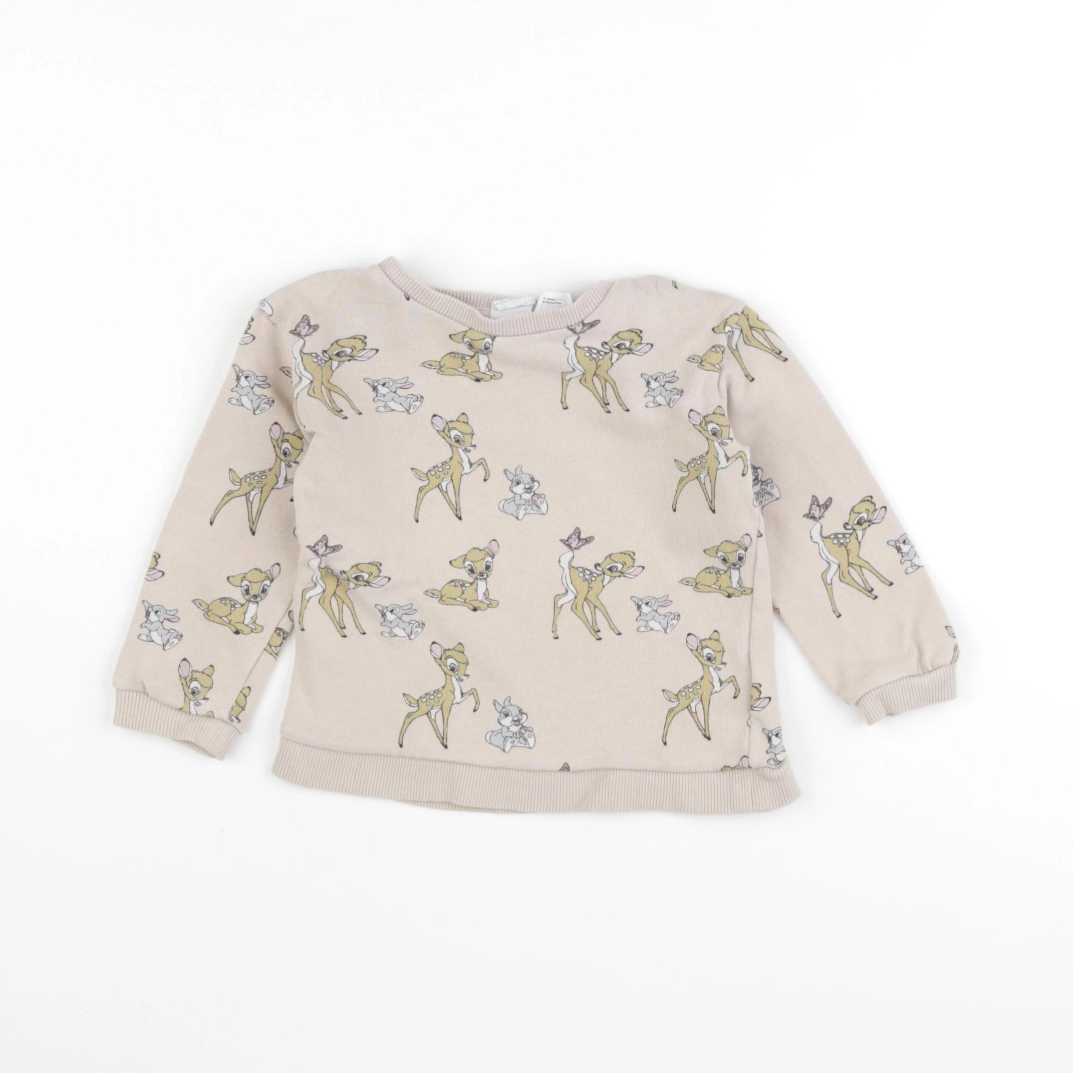 H&M - sweat beige - 12/18 mois