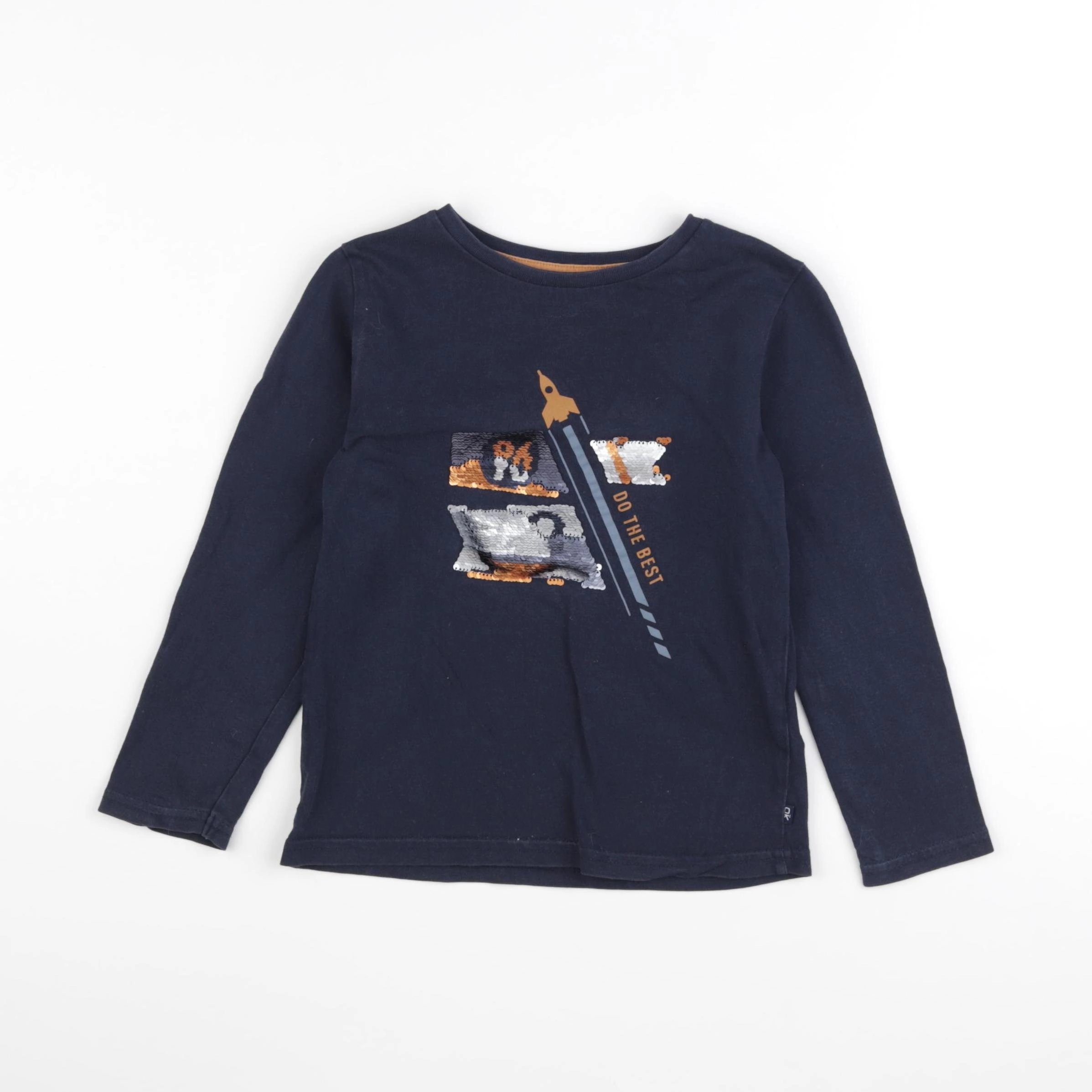 Okaidi - tee-shirt bleu - 4 ans