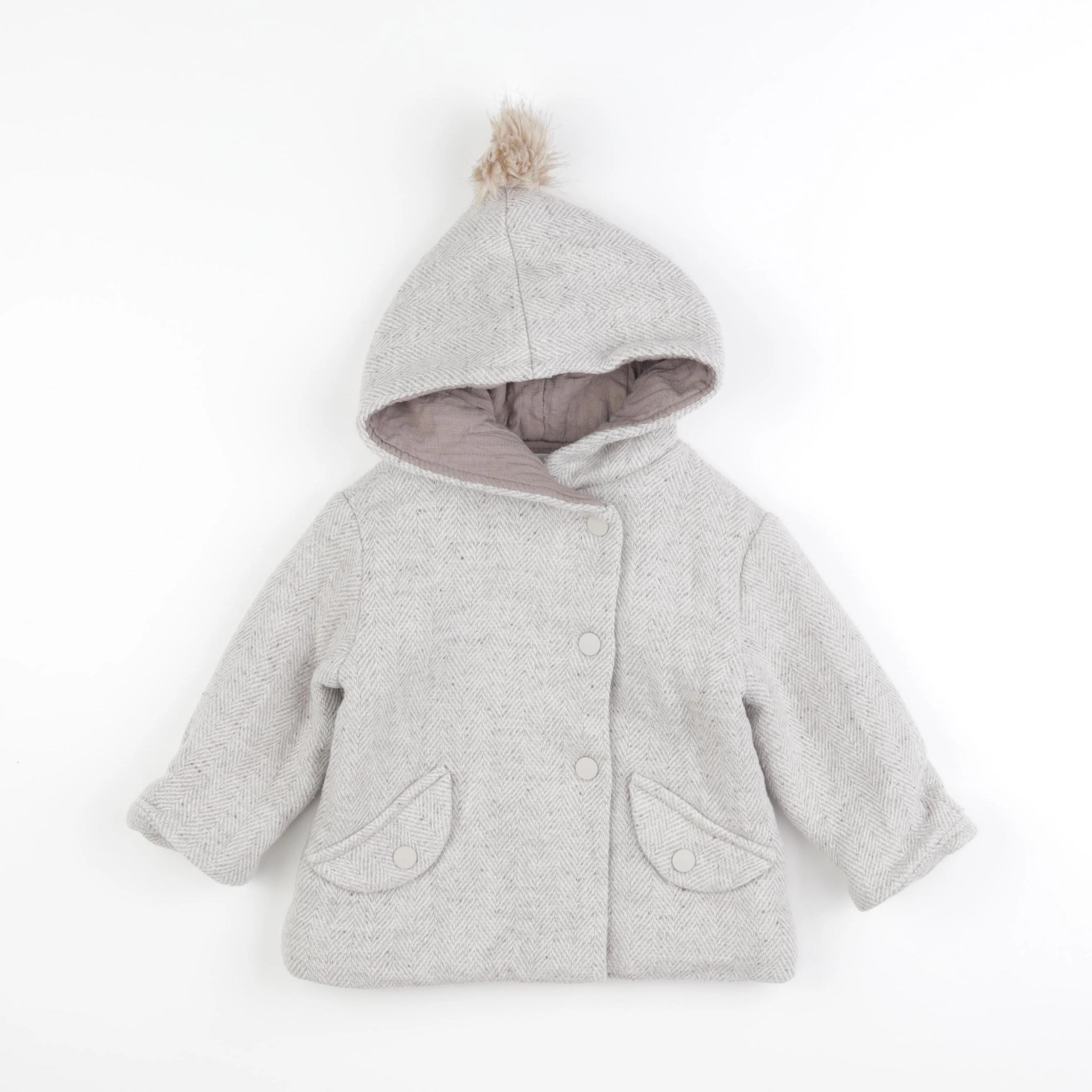 Zara - manteau gris - 12/18 mois
