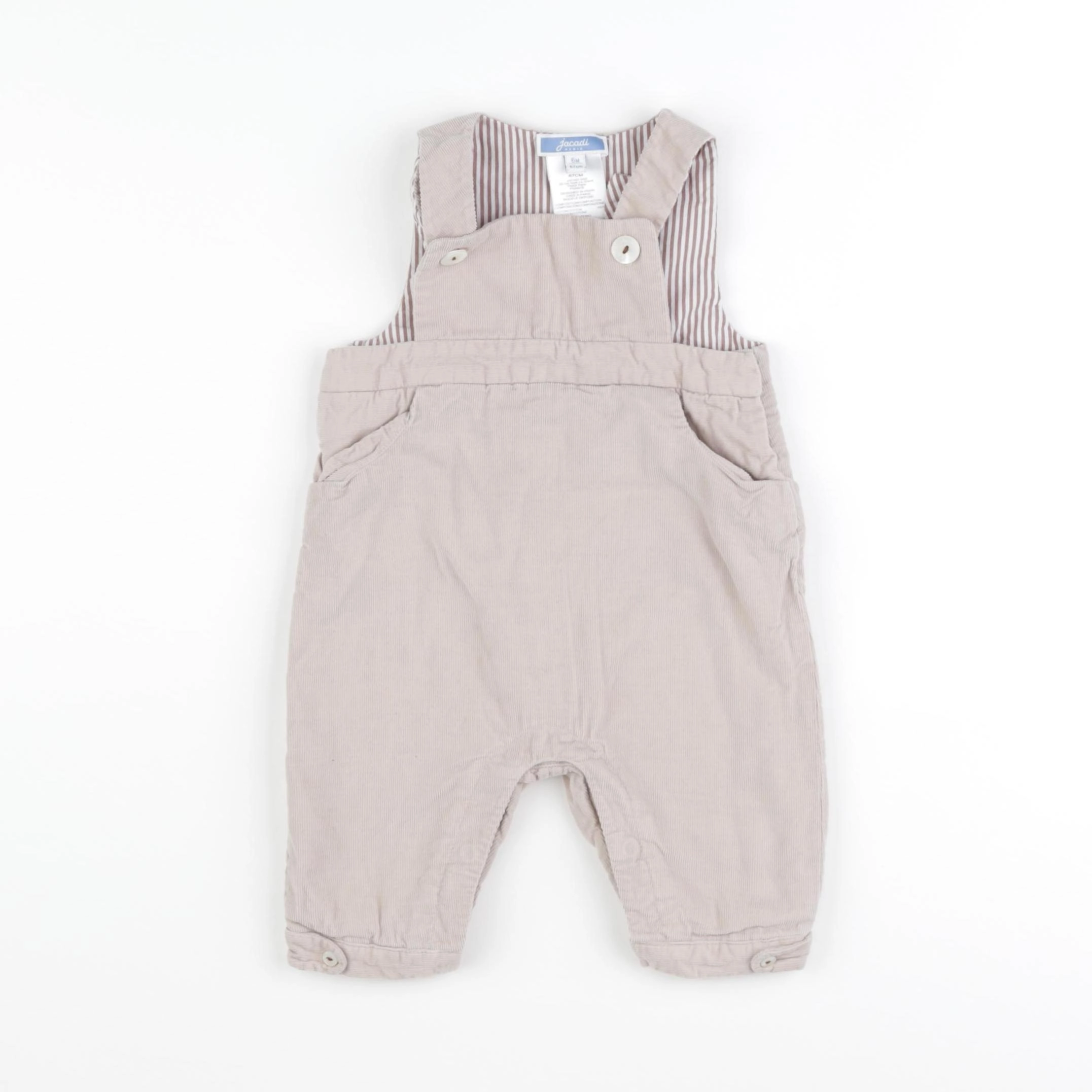 Jacadi - salopette beige - 6 mois