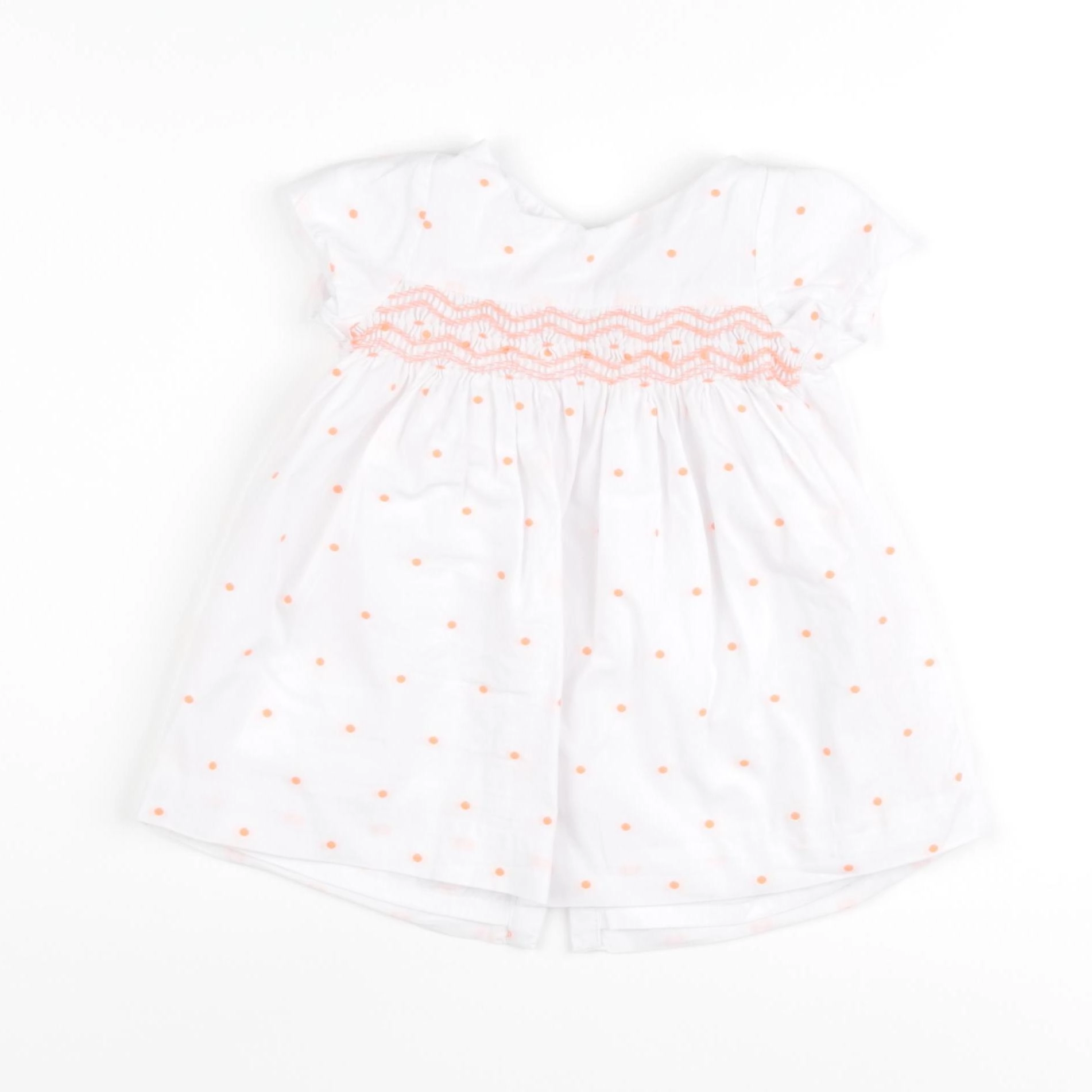 Jacadi - robe orange - 6 mois