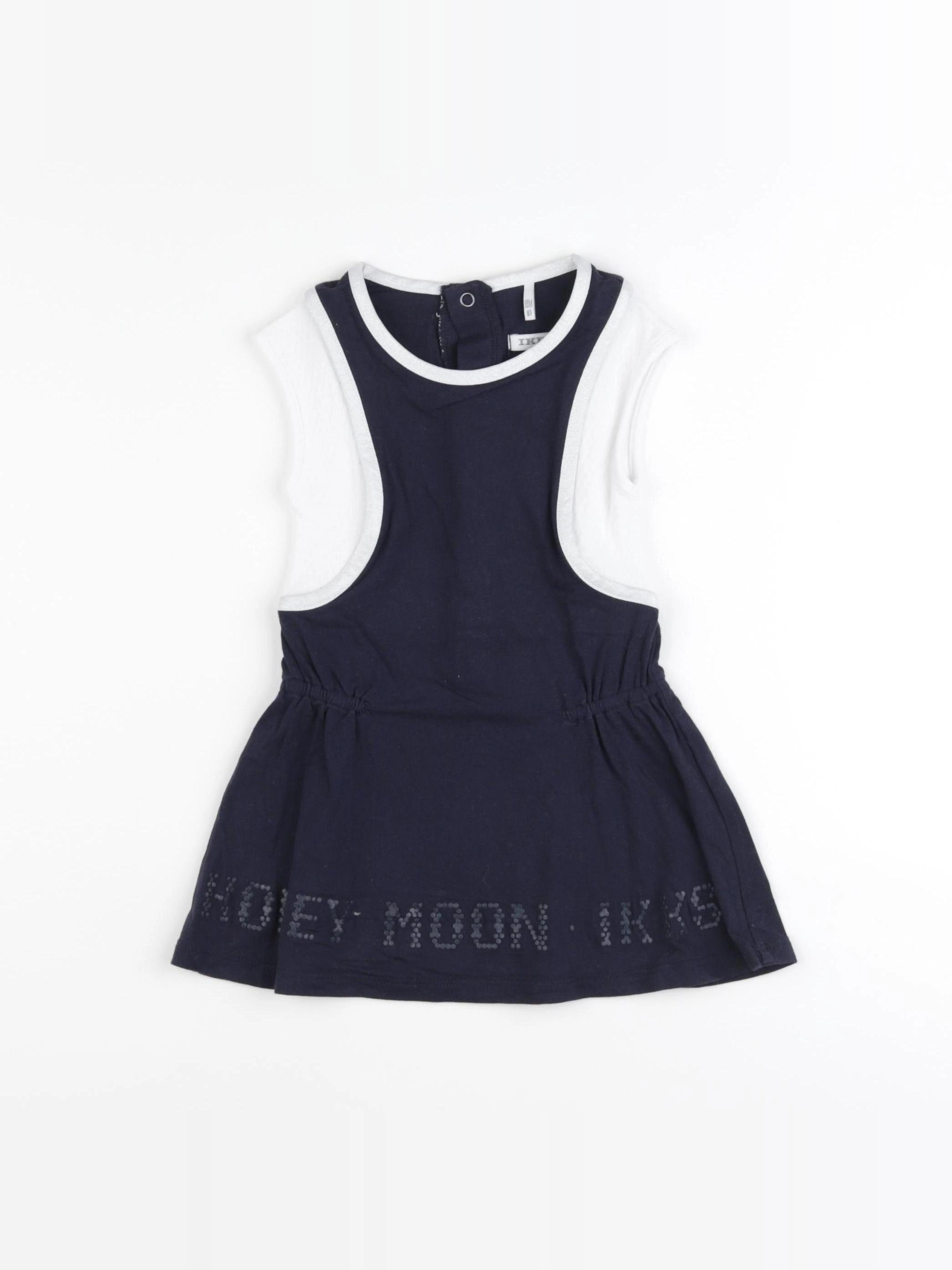 IKKS - robe bleu - 18 mois