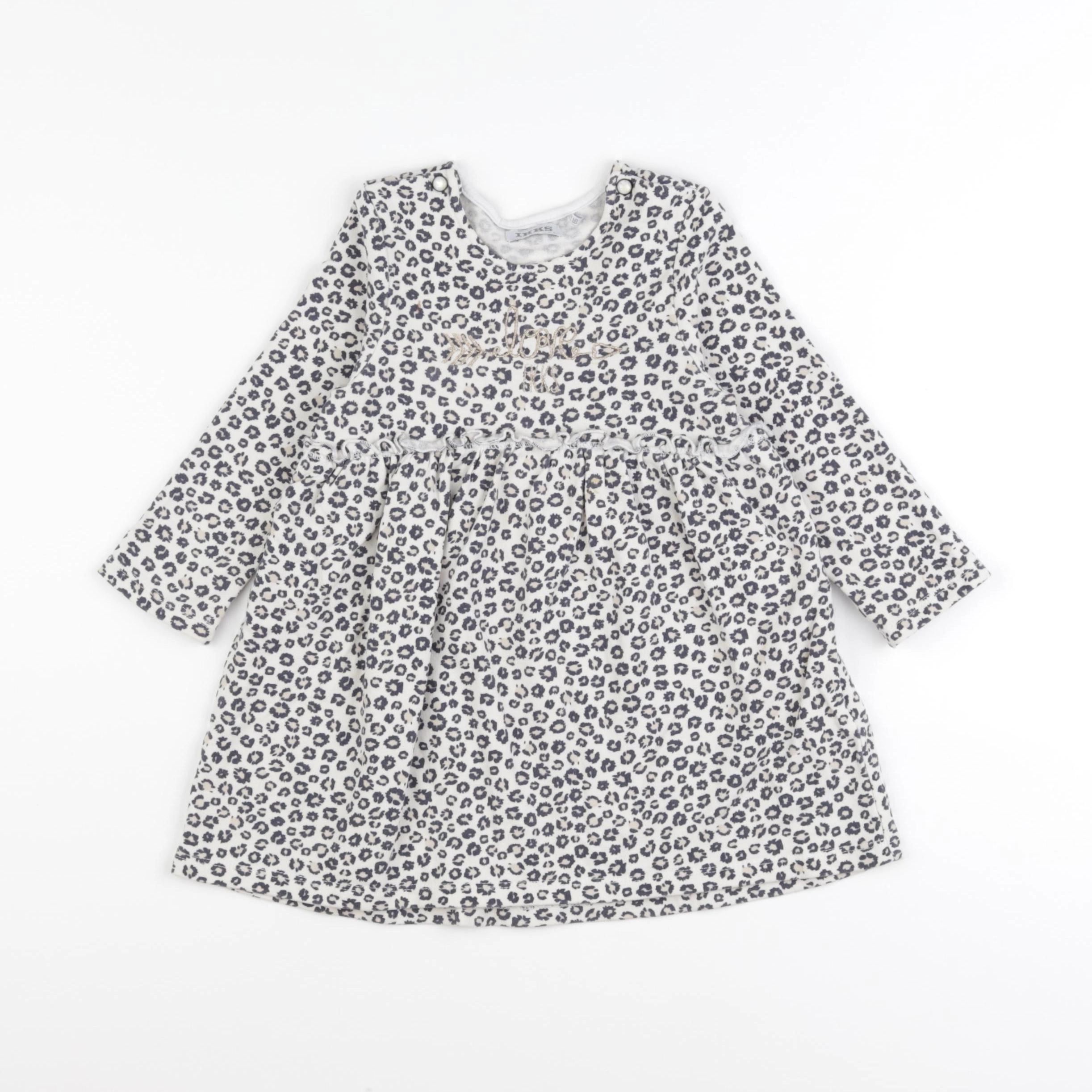 IKKS - robe marron - 2 ans