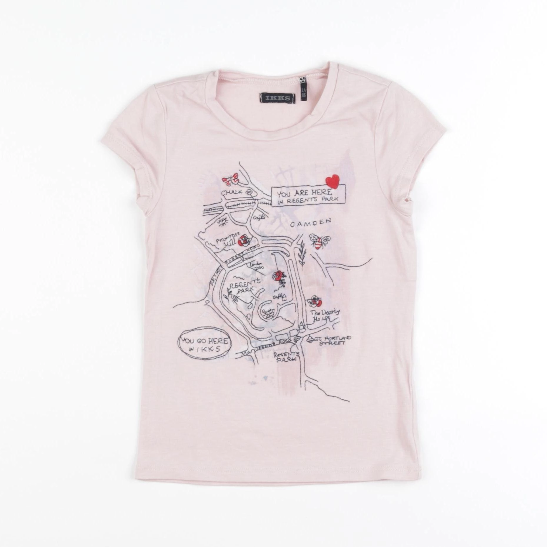 IKKS - tee-shirt rose - 2 ans