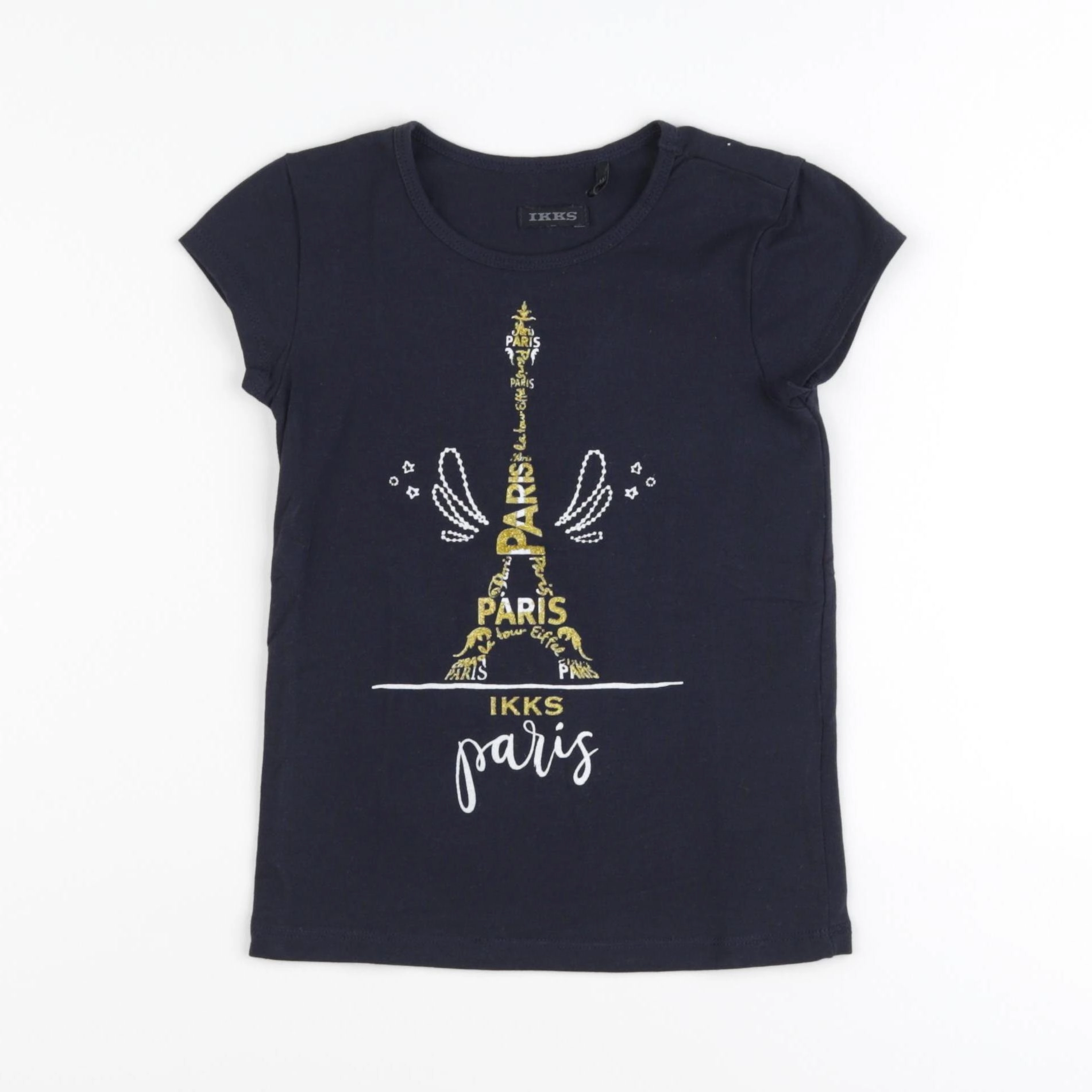 IKKS - tee-shirt bleu - 4 ans