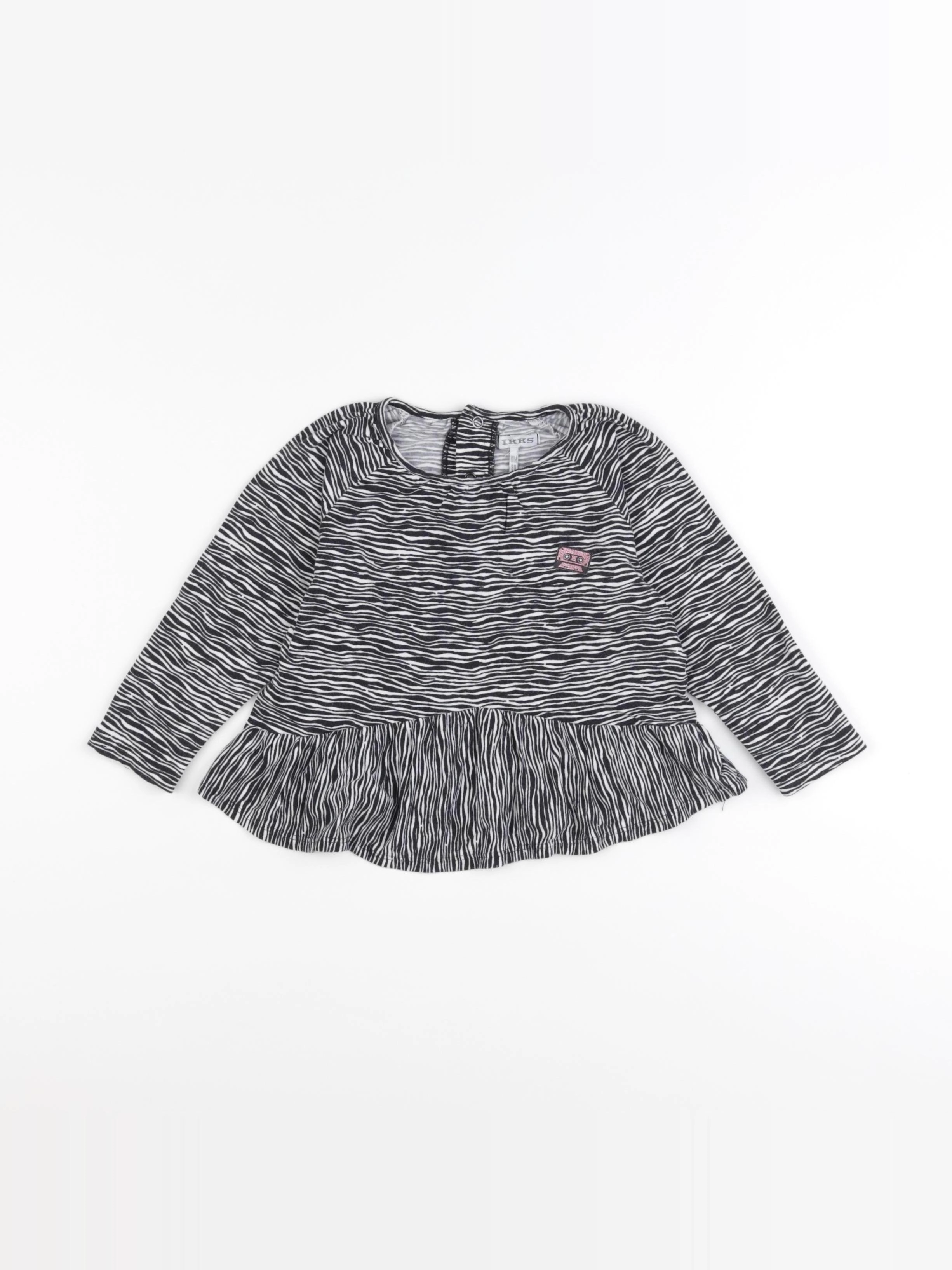 IKKS - blouse noir - 18 mois