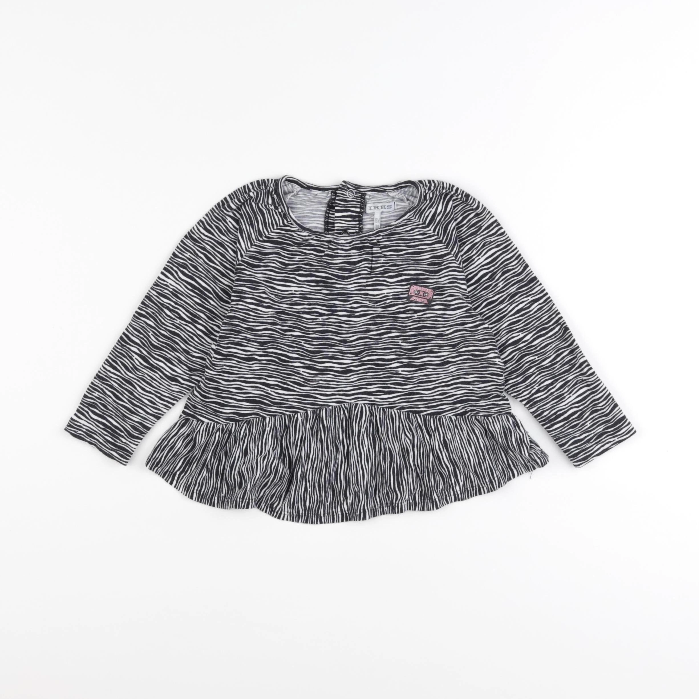 IKKS - blouse noir - 18 mois