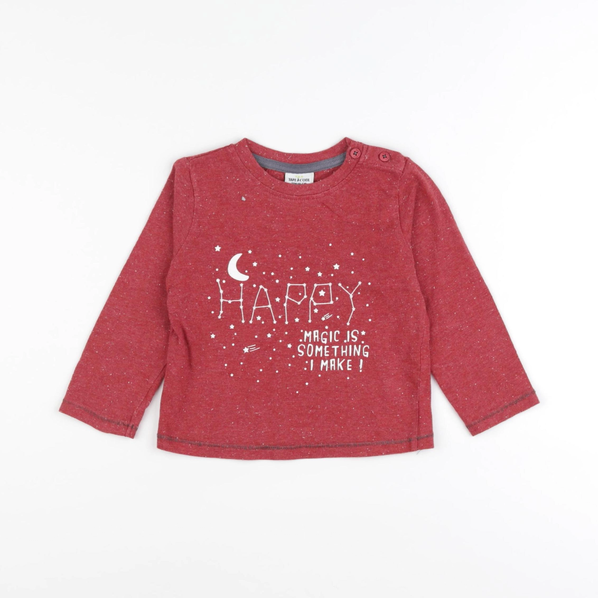 Tape à l'oeil - tee-shirt rouge - 24 mois