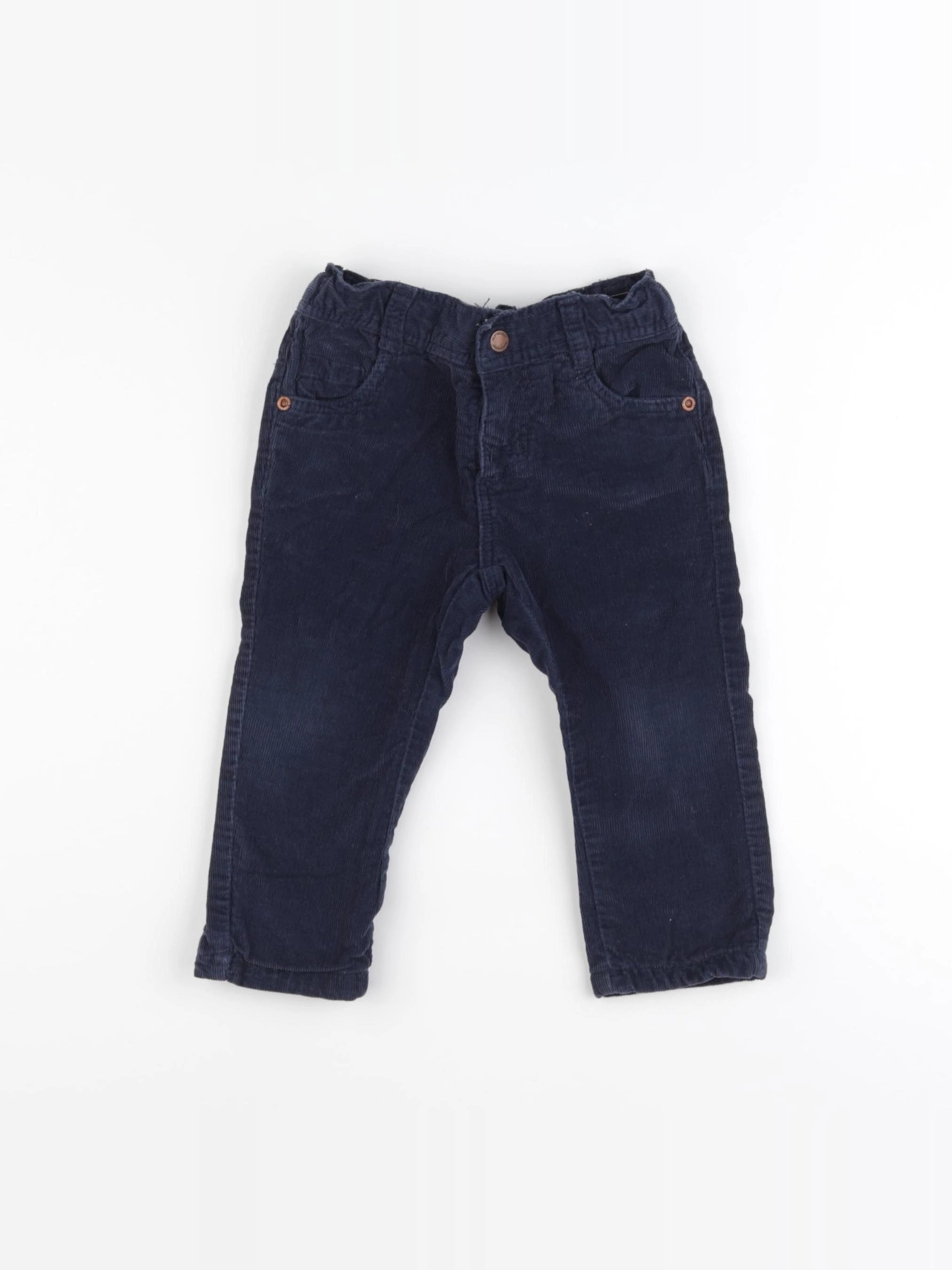 Vertbaudet - pantalon bleu - 18 mois