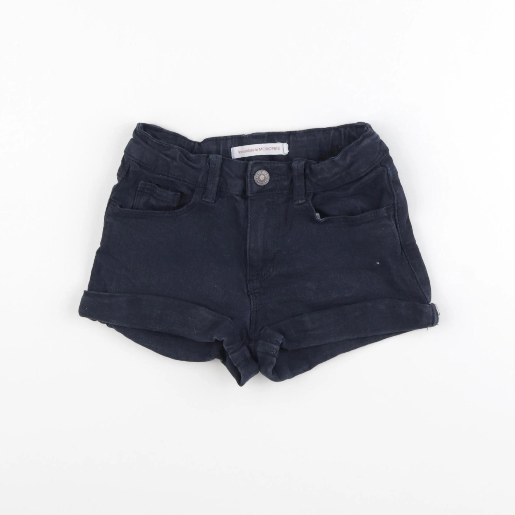 Monoprix - short bleu - 4 ans