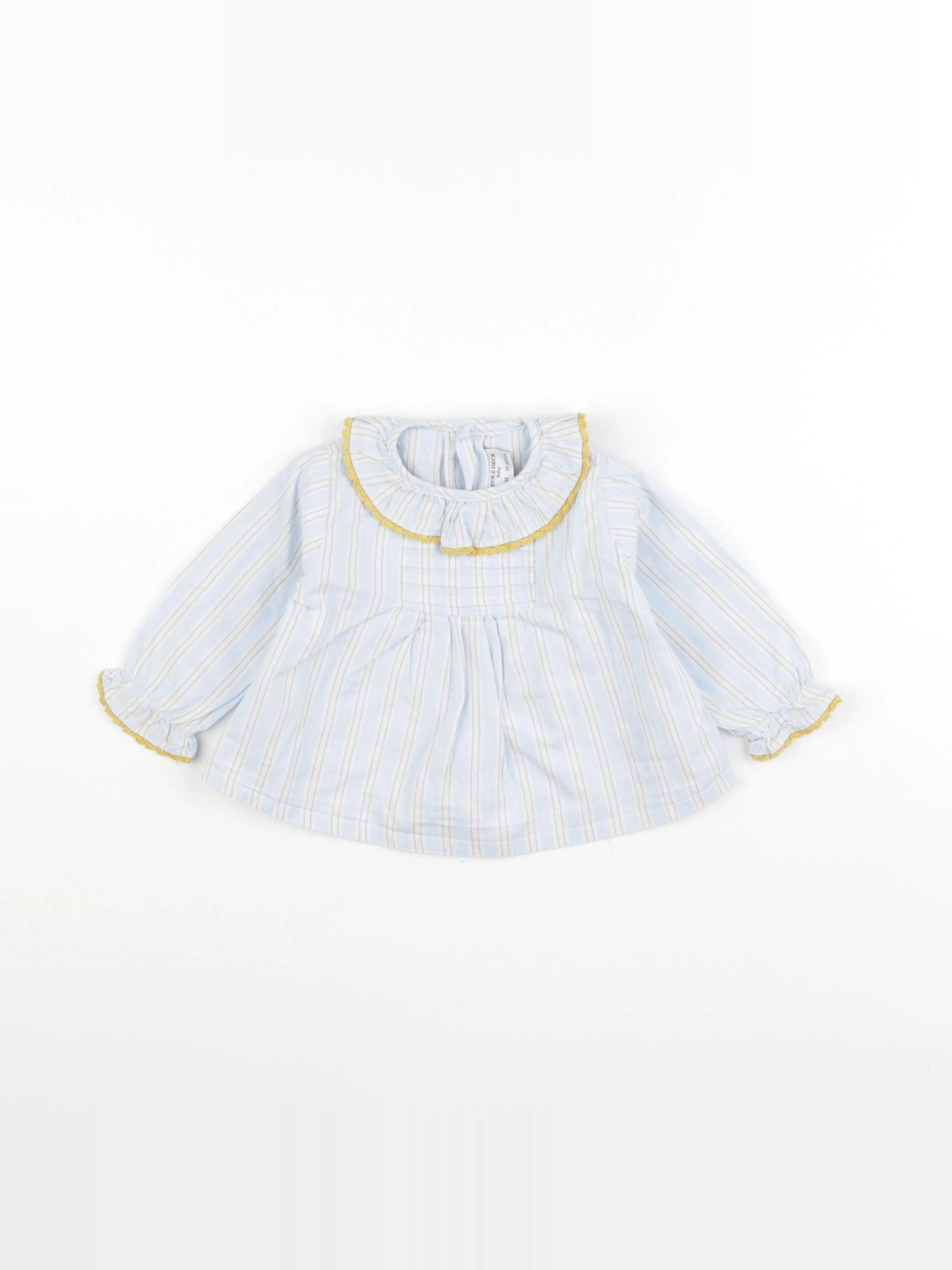 Neck & Neck - blouse bleu - 3/6 mois