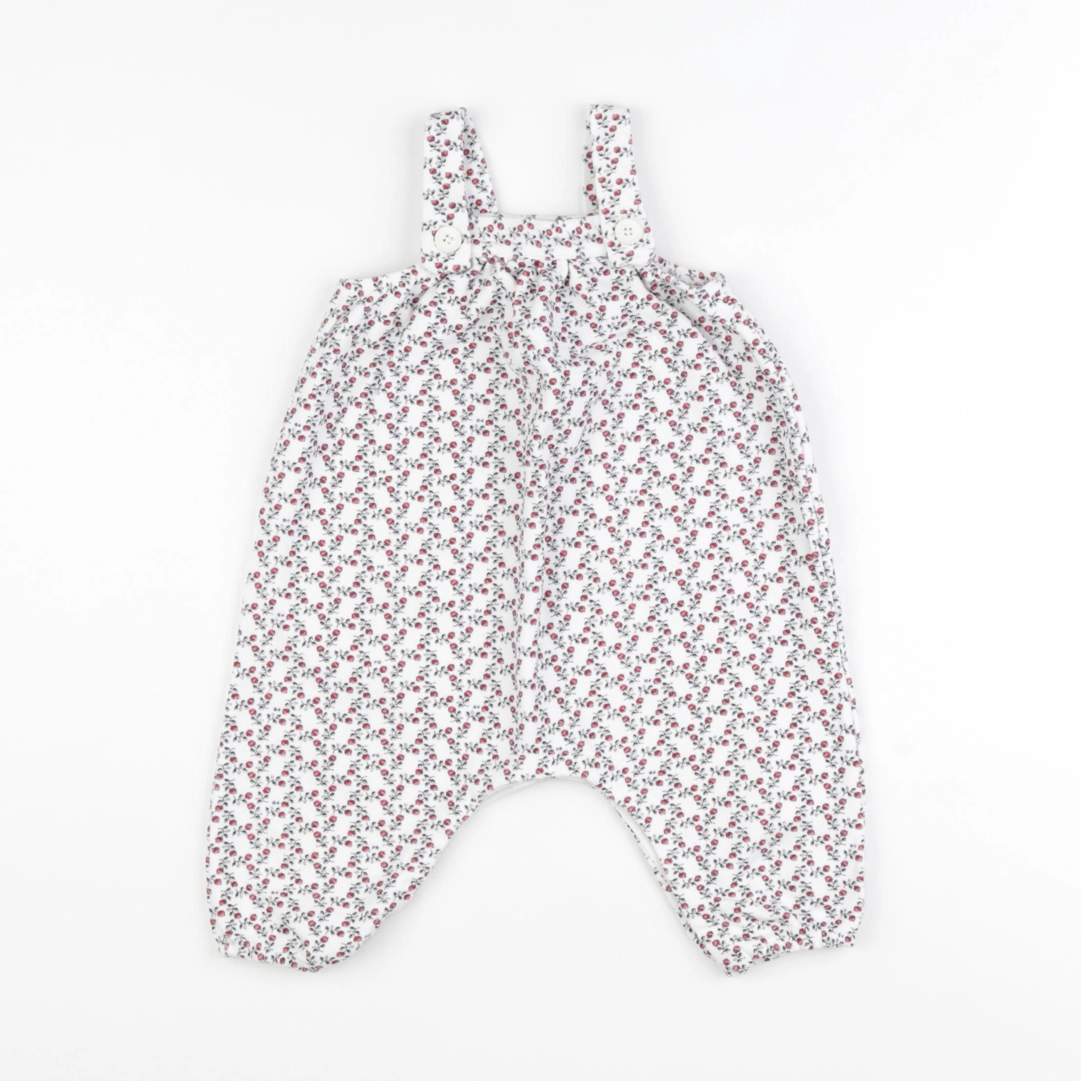 Petit Bateau - salopette multicolore - 6 mois
