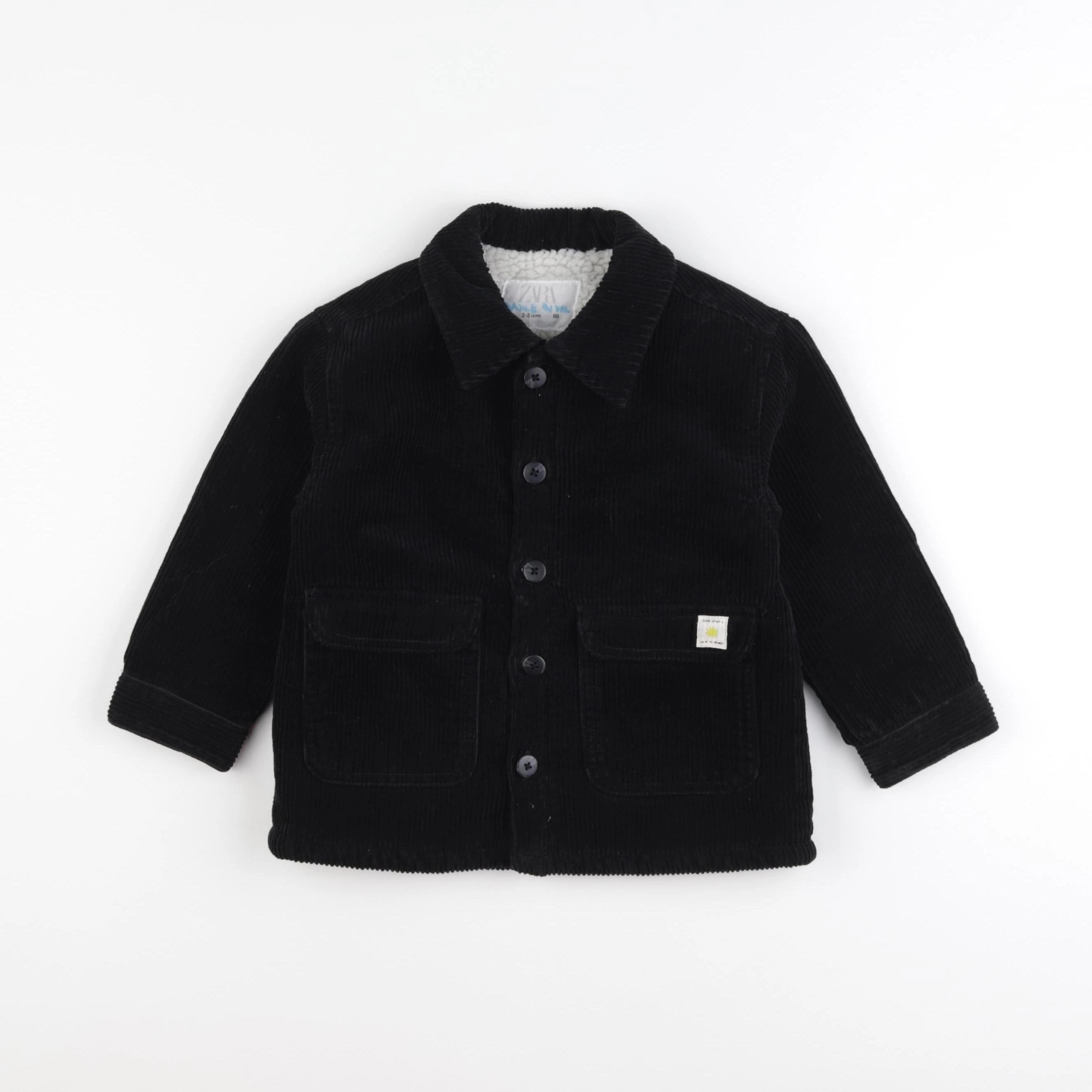 Zara - veste noir - 2/3 ans