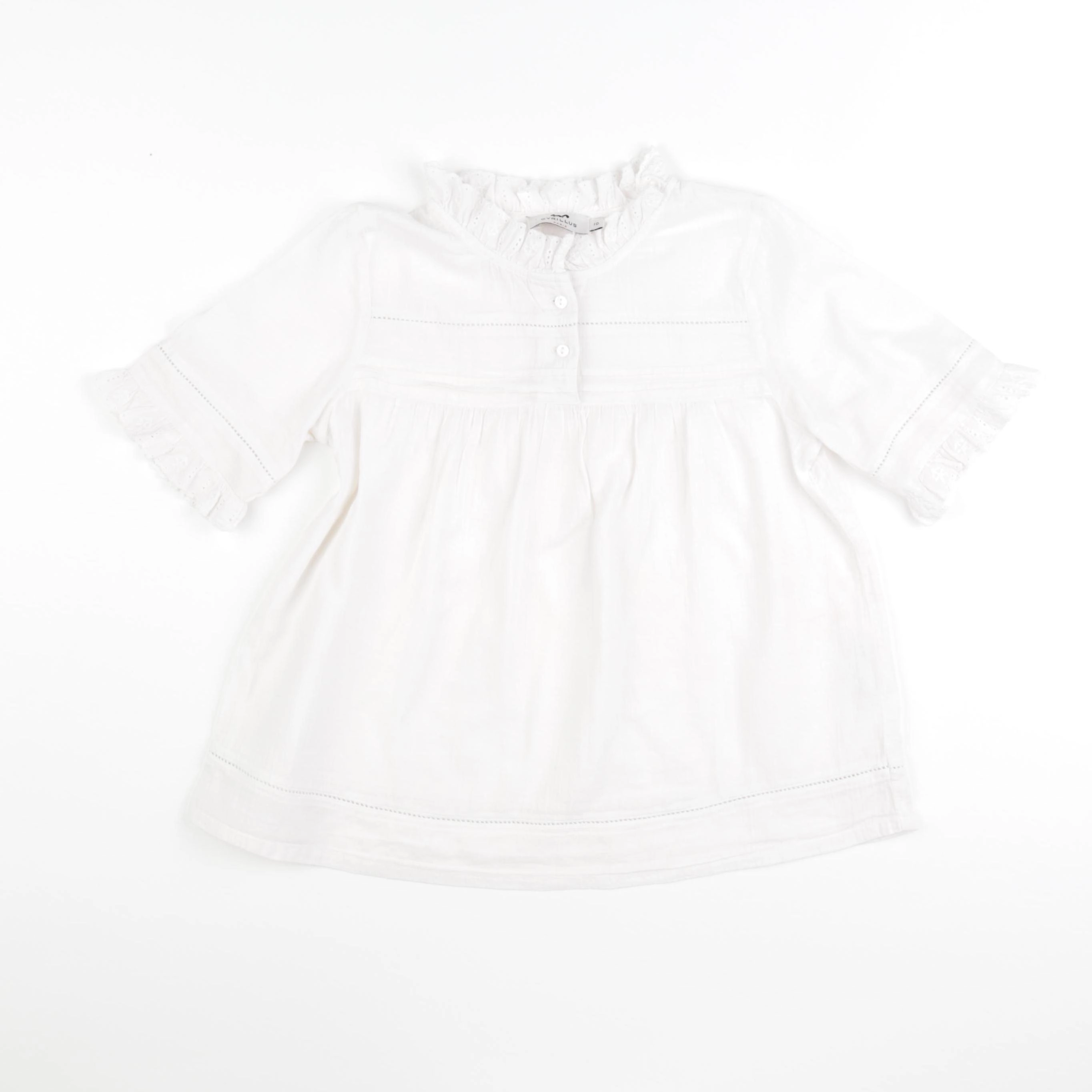 Cyrillus - blouse blanc - 10 ans