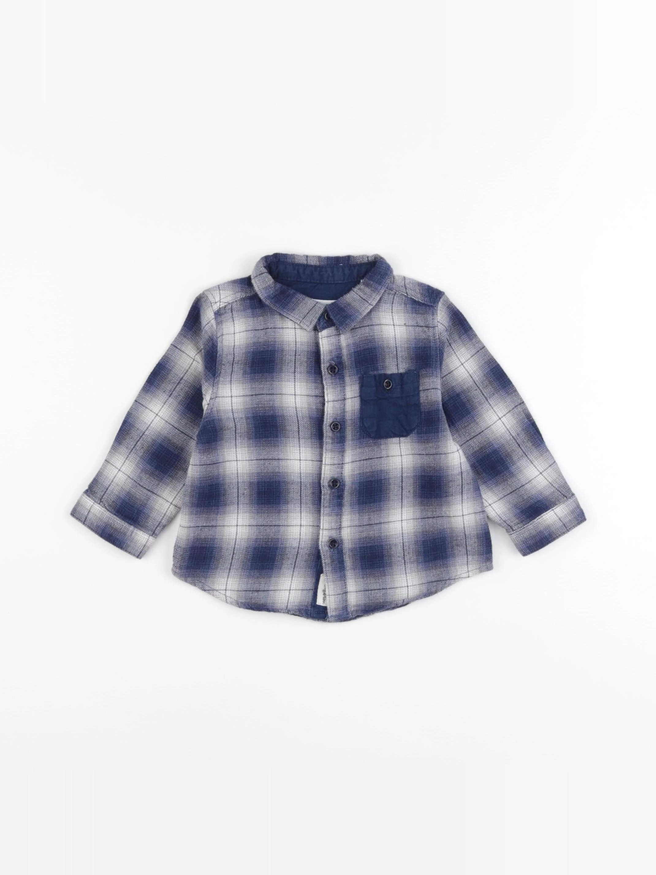 Zara - chemise bleu - 3/6 mois