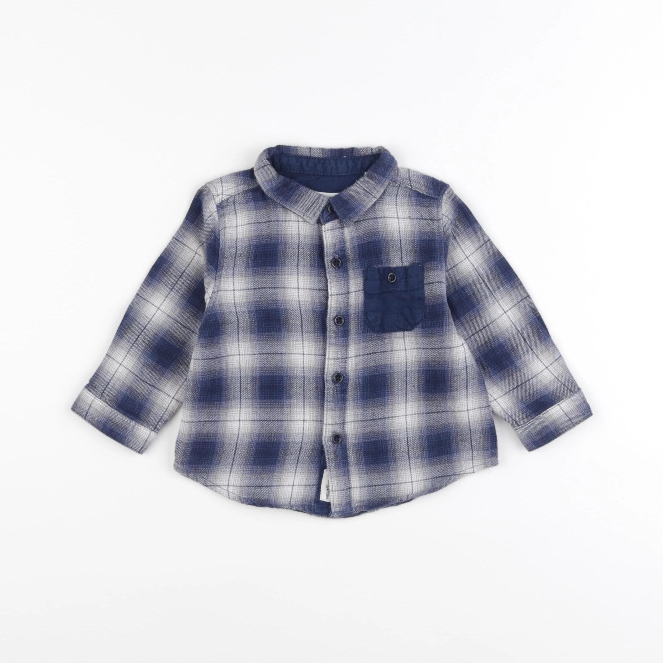 Zara - chemise bleu - 3/6 mois