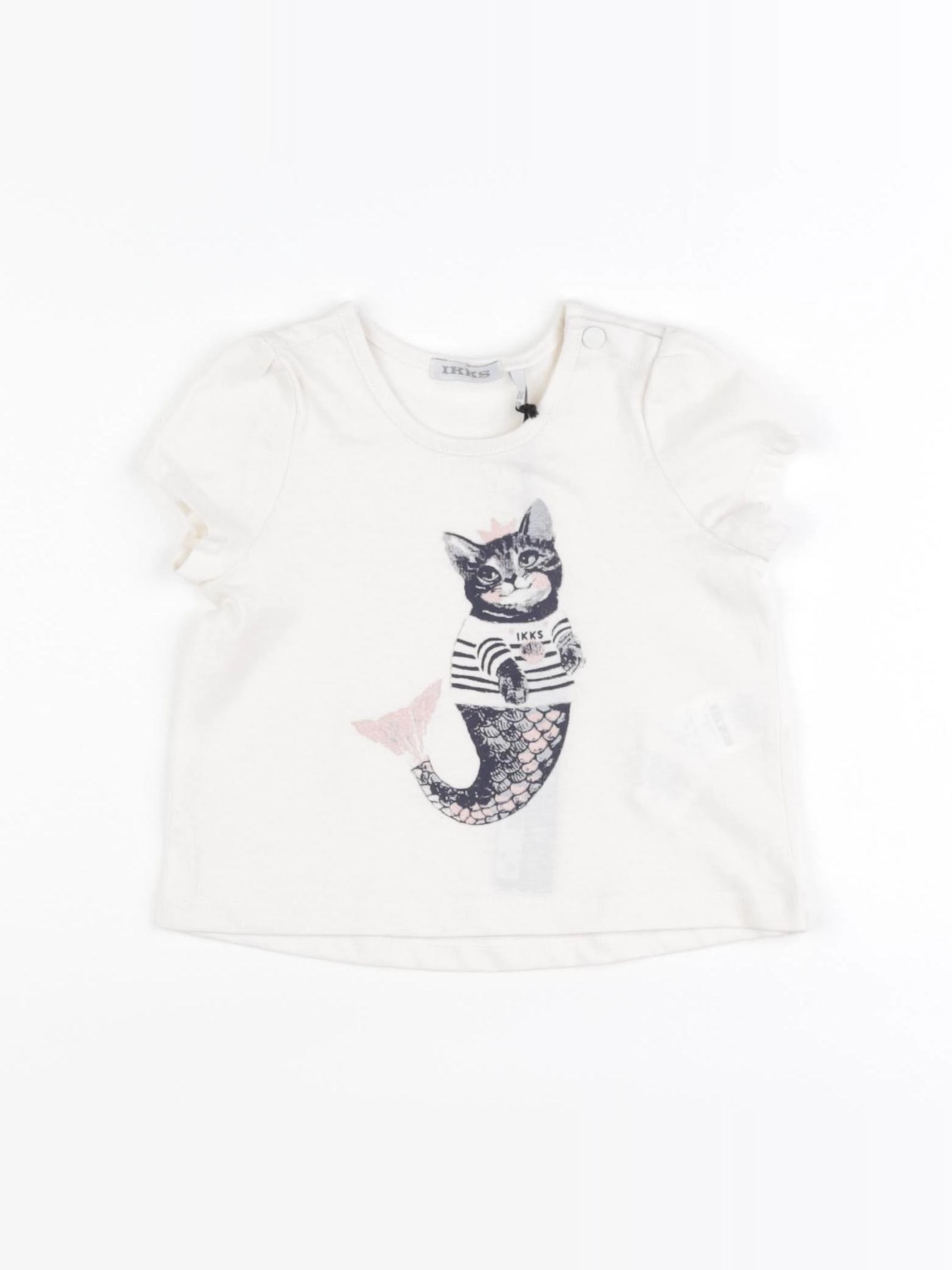 IKKS - tee-shirt beige - 6 mois