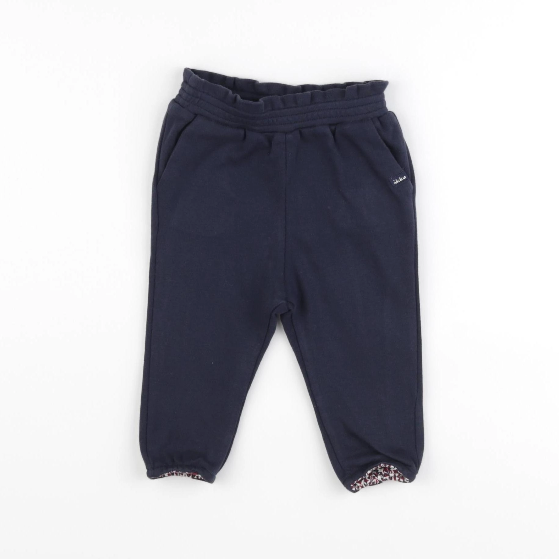 IKKS - pantalon réversible bleu - 6 mois